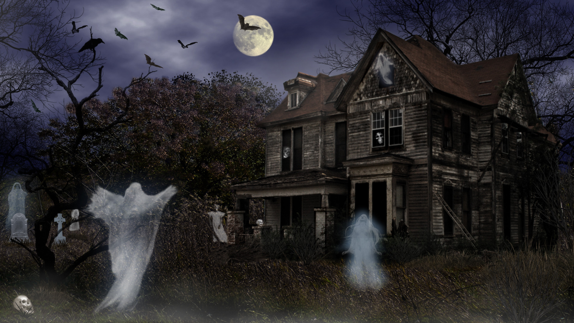 halloween-haunted-house-wallpaper-62-images