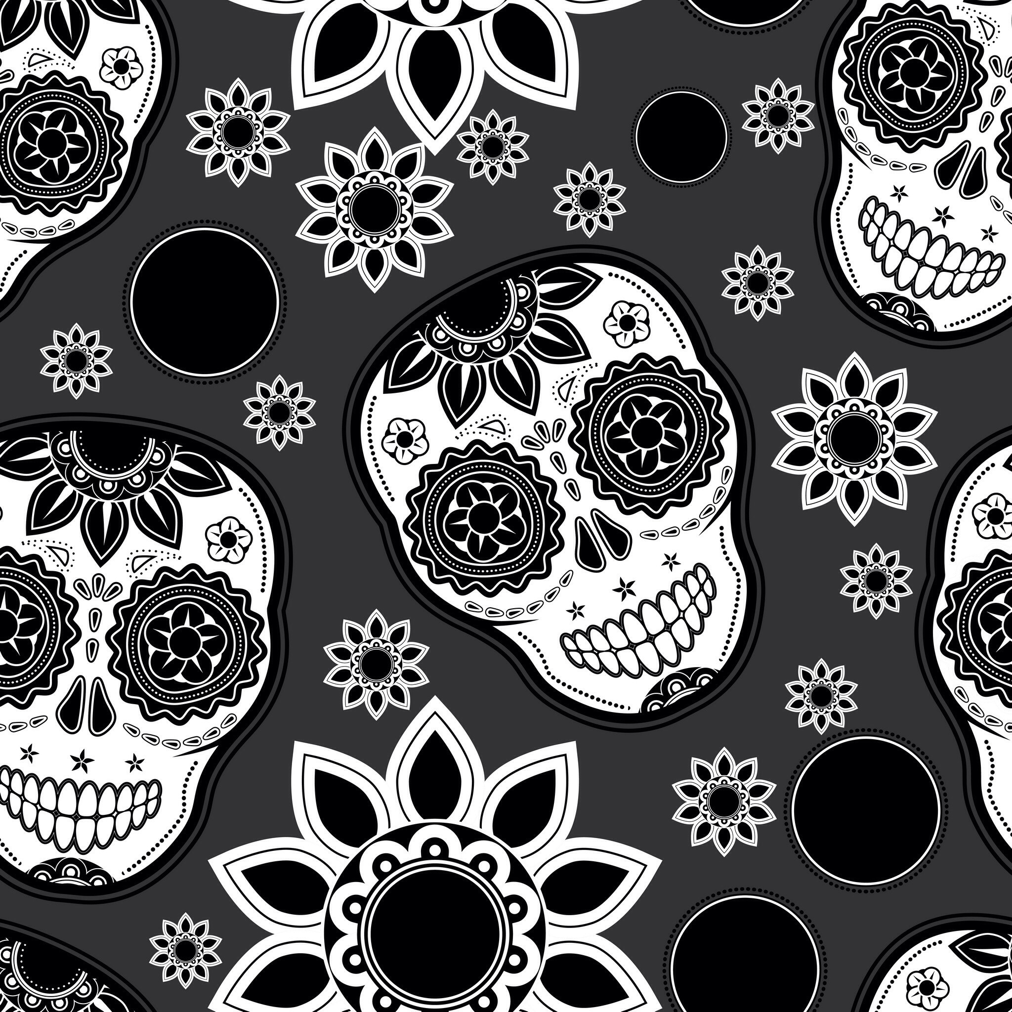 Black and White Skulls Wallpaper (59+ images)