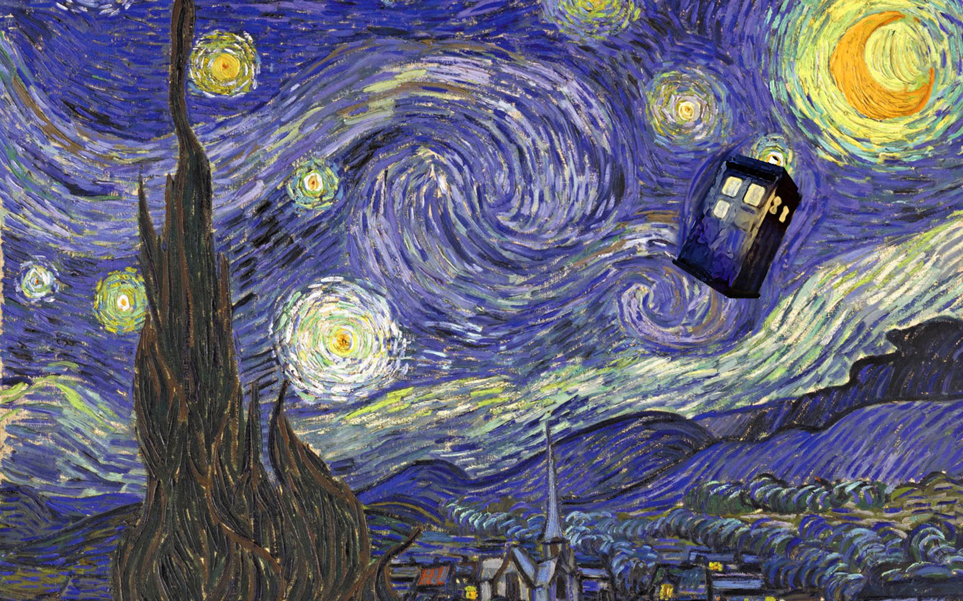 Doctor Who Starry Night Wallpaper (53+