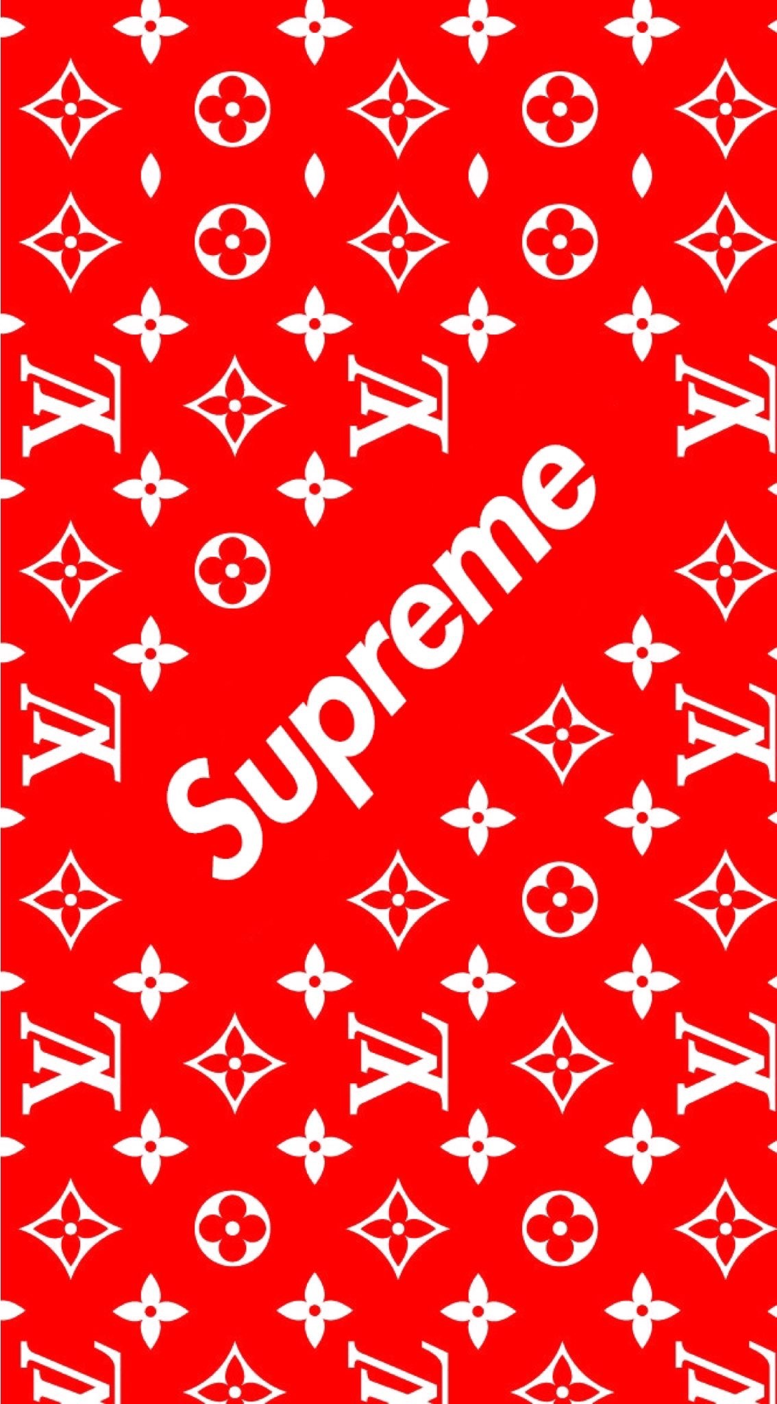 Black Supreme Louis Vuitton Wallpaper