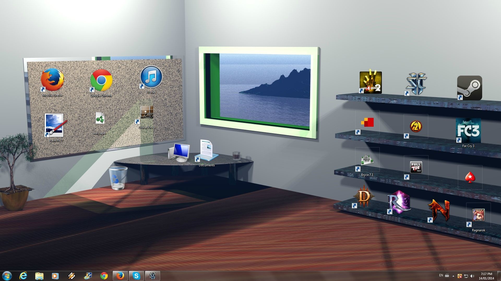desktop wallpaper icon organizer