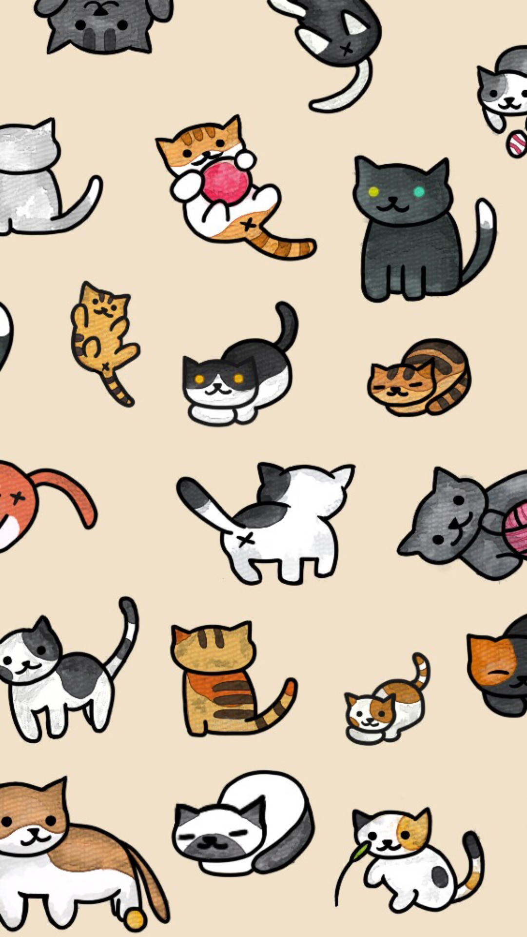 Cute Cartoon Cat Wallpaper (71+ images)