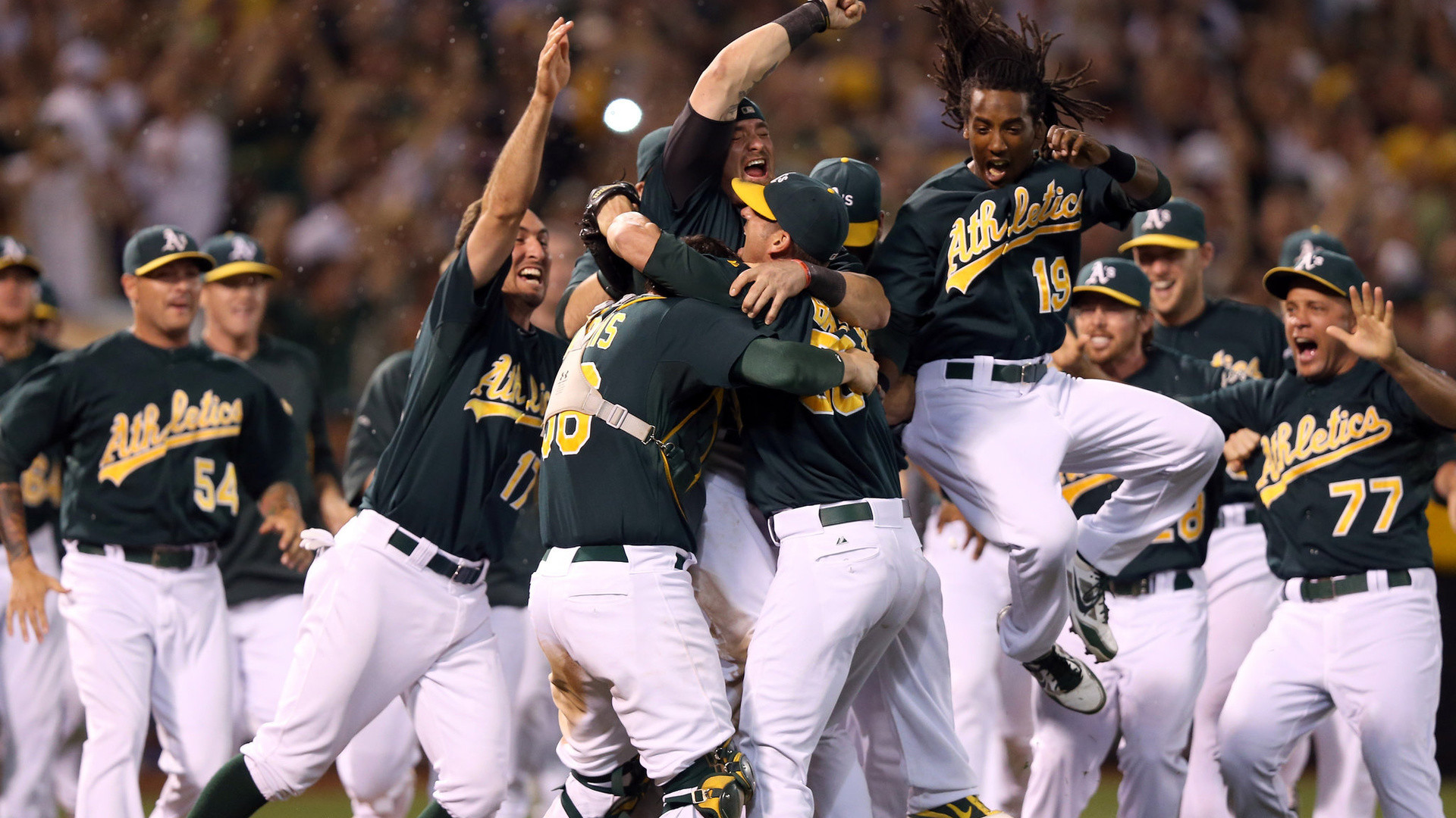 Oakland athletics the swinging as team banner