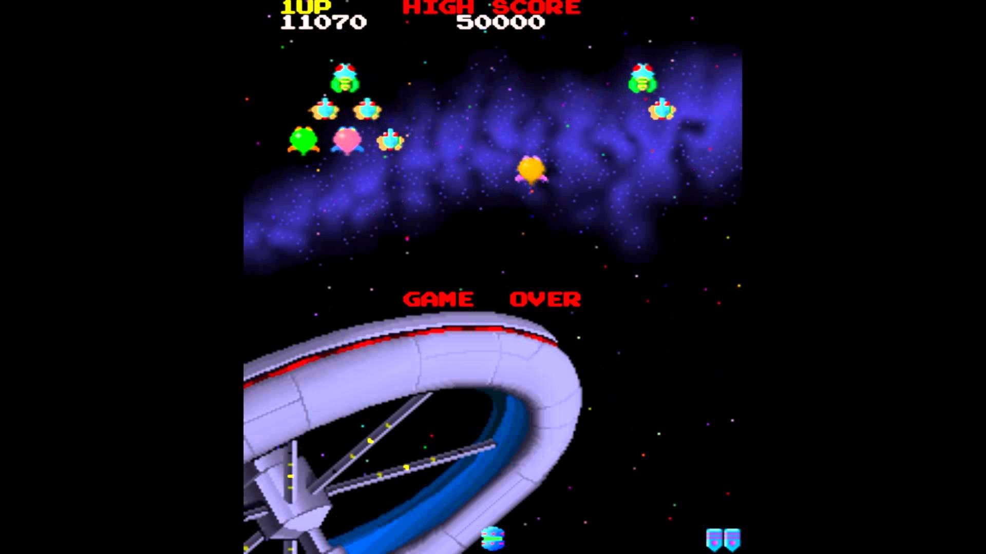 80s Mania Galaga Wallpaper