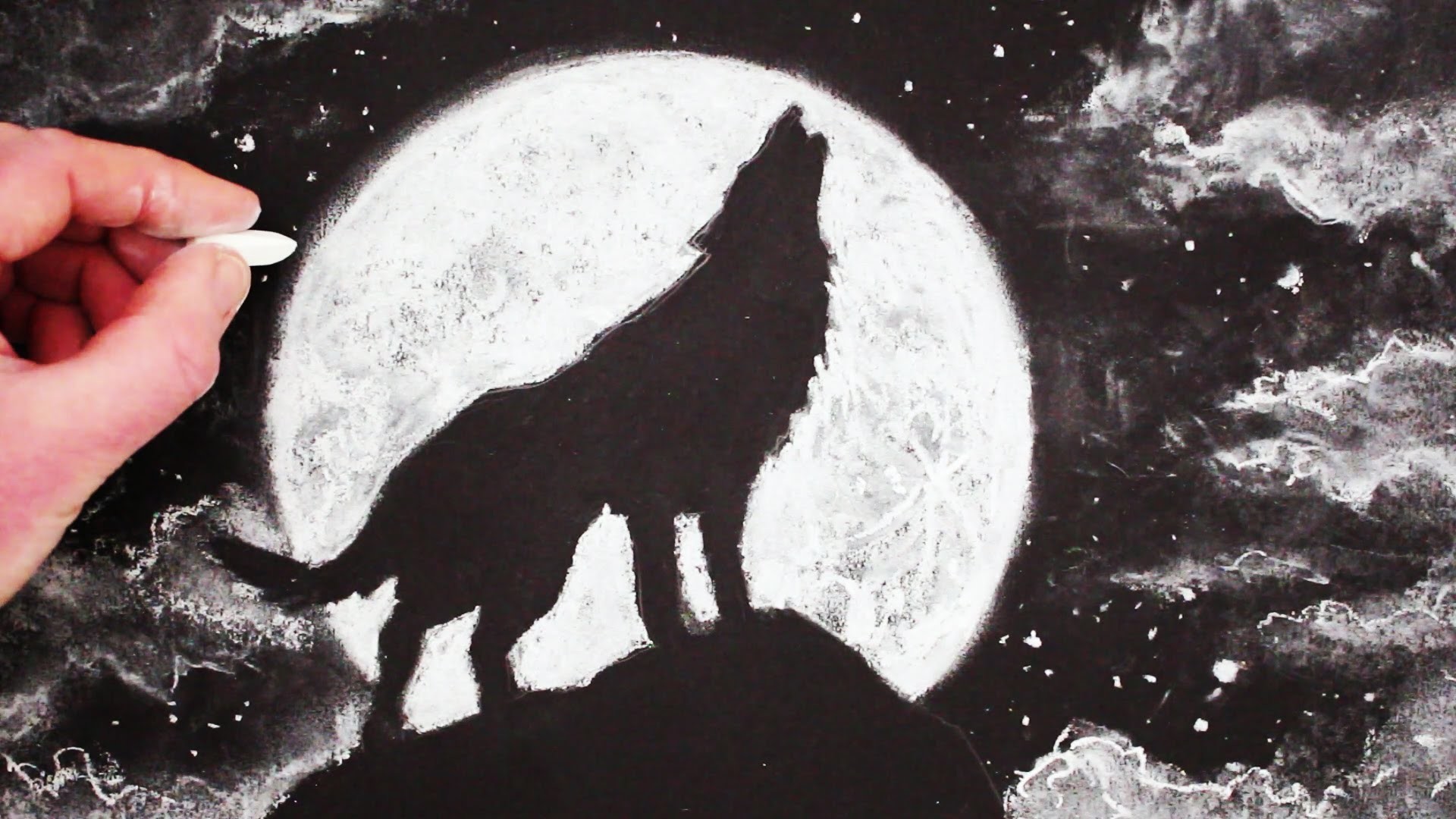 Wolf Full Moon Drawing - Wolf Moon Deviantart Luna Tatuajes Lobo