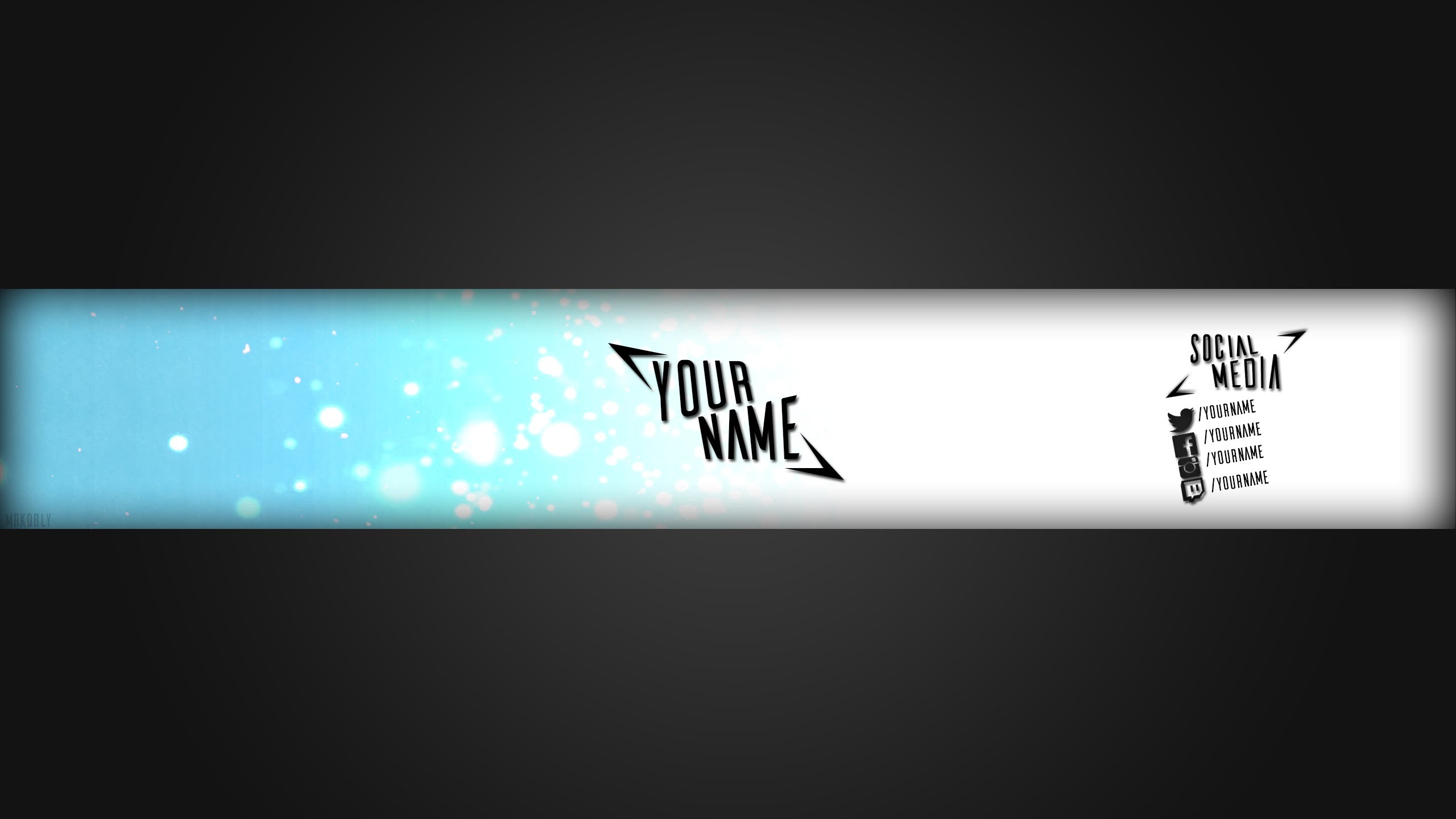 Banner Para Youtube 1024x576 : Simple Banner Para Youtube Psd By Yoluu