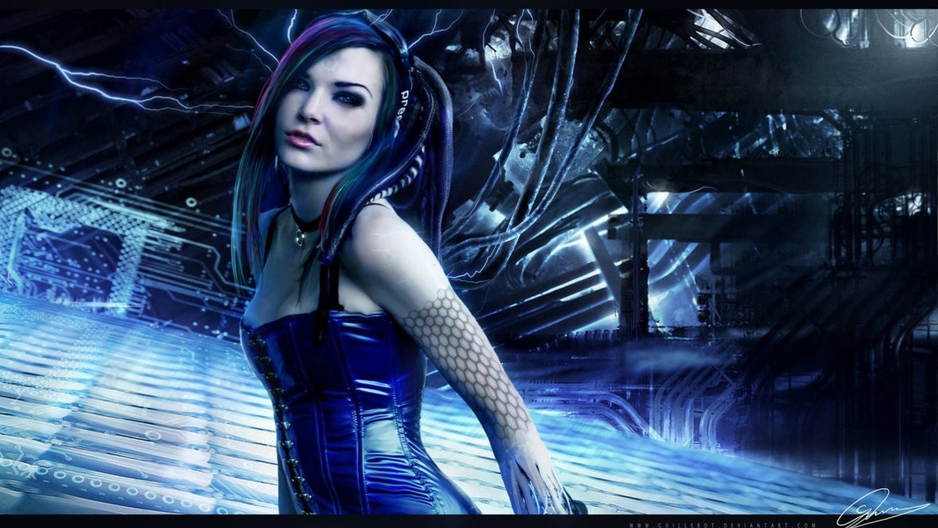 Cyber Goth Wallpaper Cyber Goth Gothic Cybergoth Punk Cyberpunk Sexy