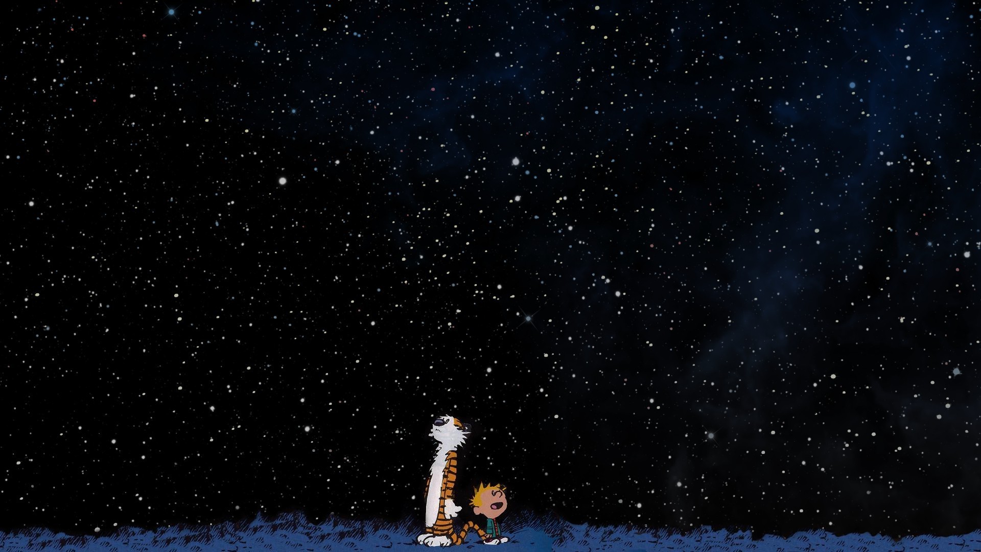 Calvin and Hobbes Space Wallpaper (76+