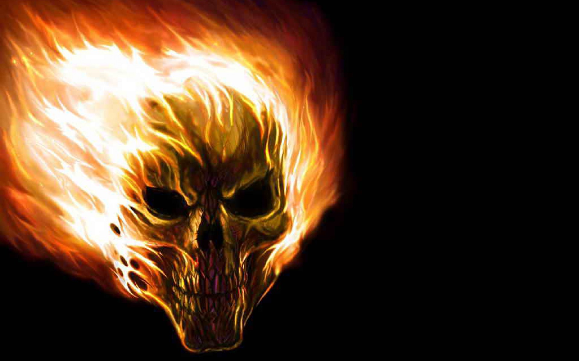 Flaming Skull Wallpapers (50+ images)