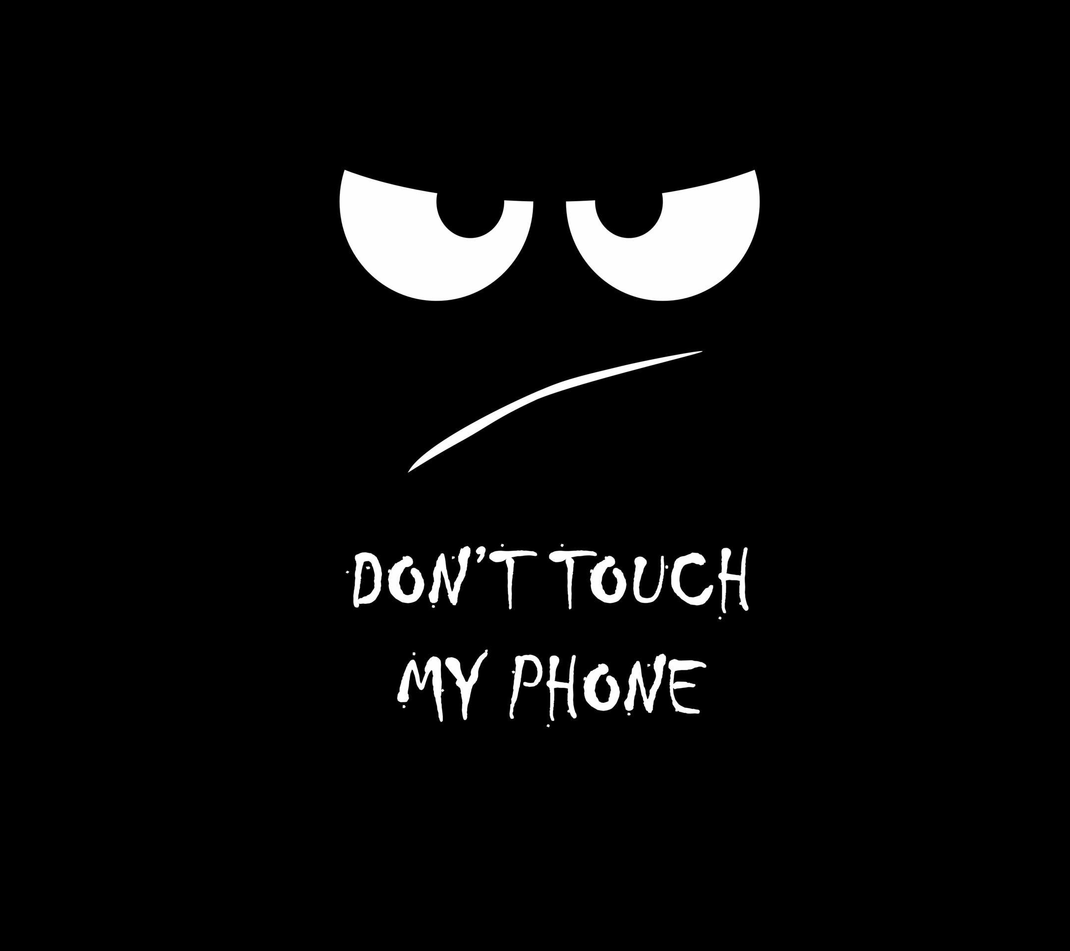 dont touch my phone wallpaper black