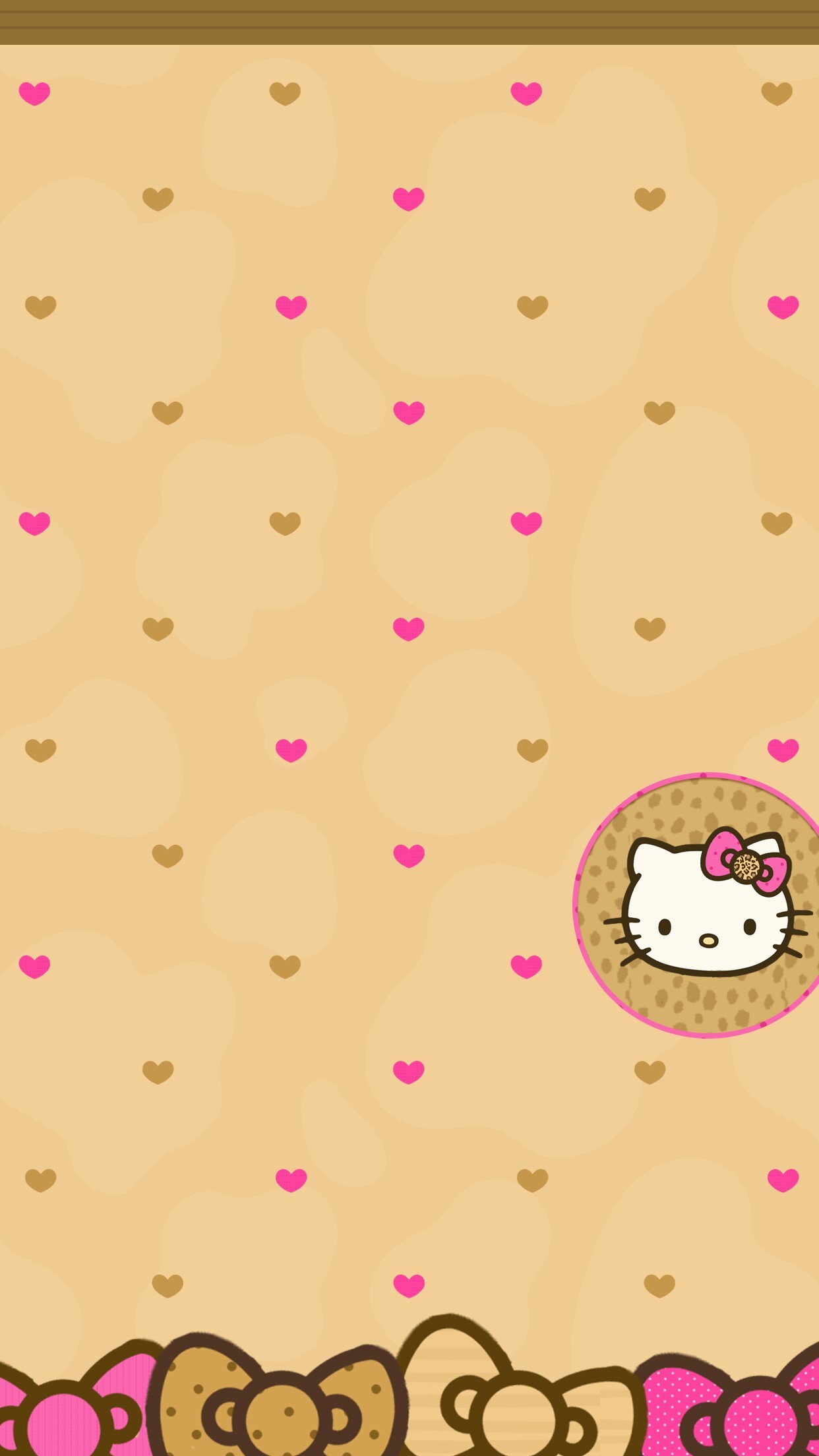 1242x2208 hello kitty wallpaper screen wallpaper phone wallpapers phone themes pink brown