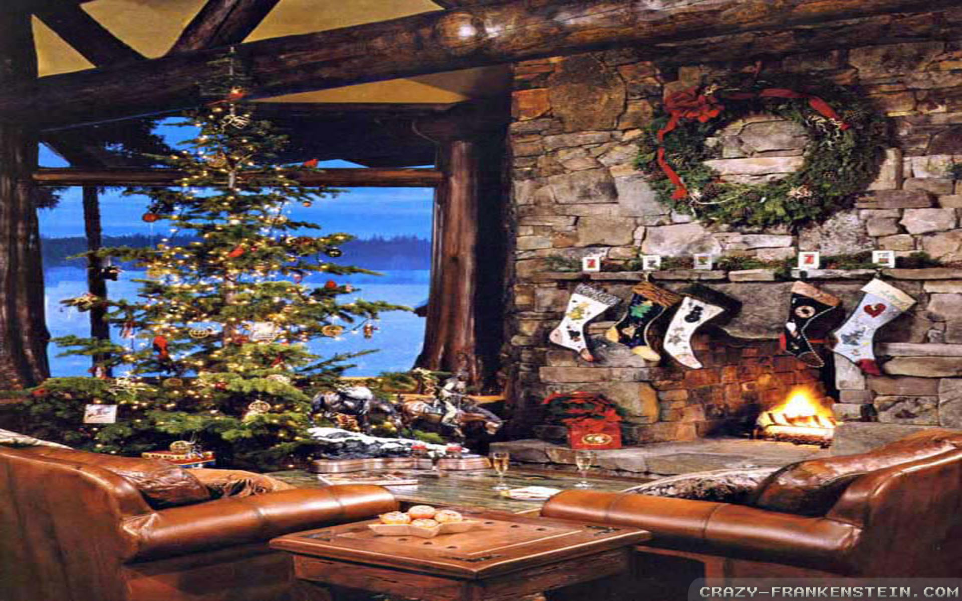 Christmas Cabin Wallpaper (51+ images)