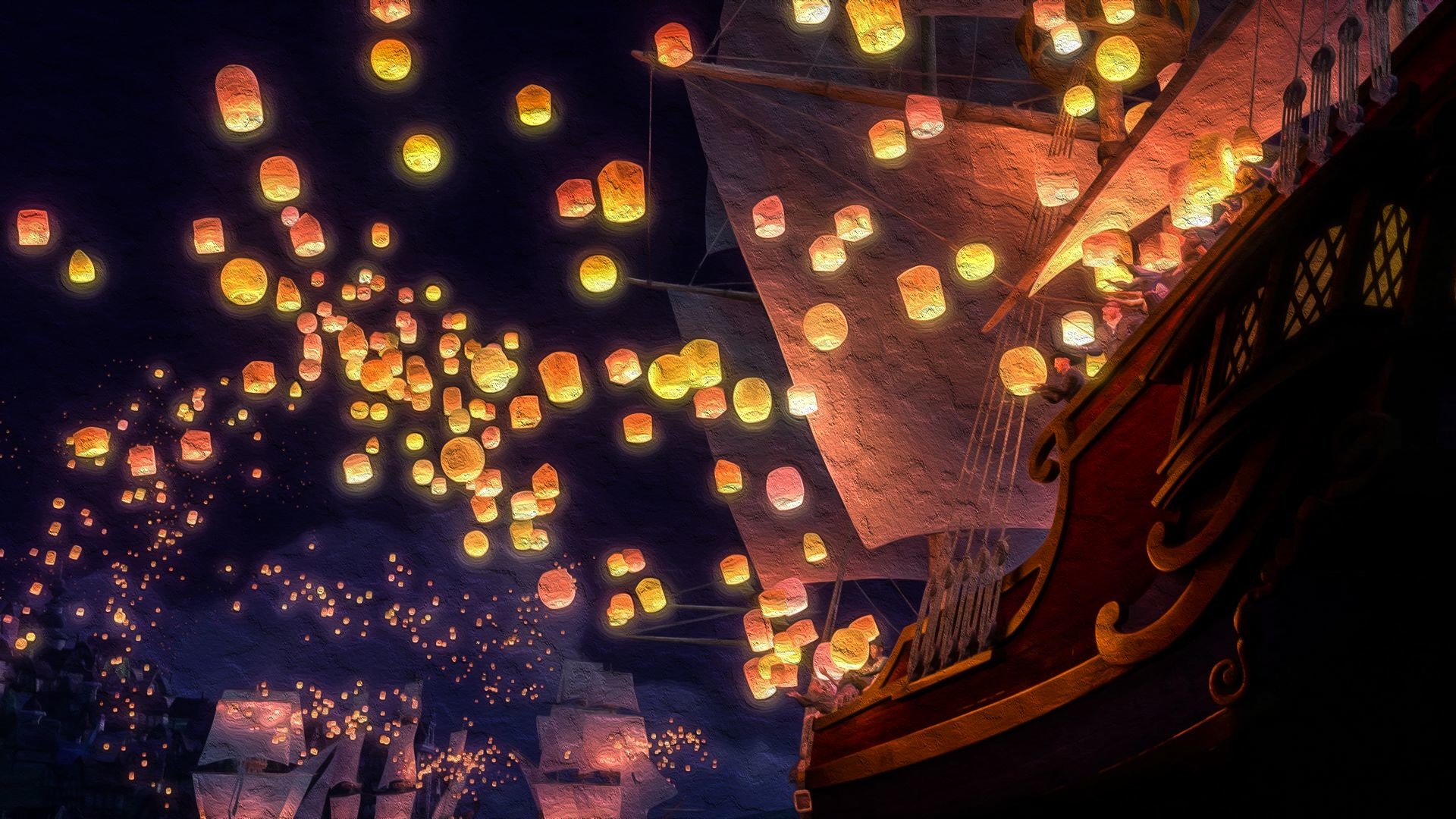 Tangled Floating Lanterns Desktop Wallpaper 74 Images 