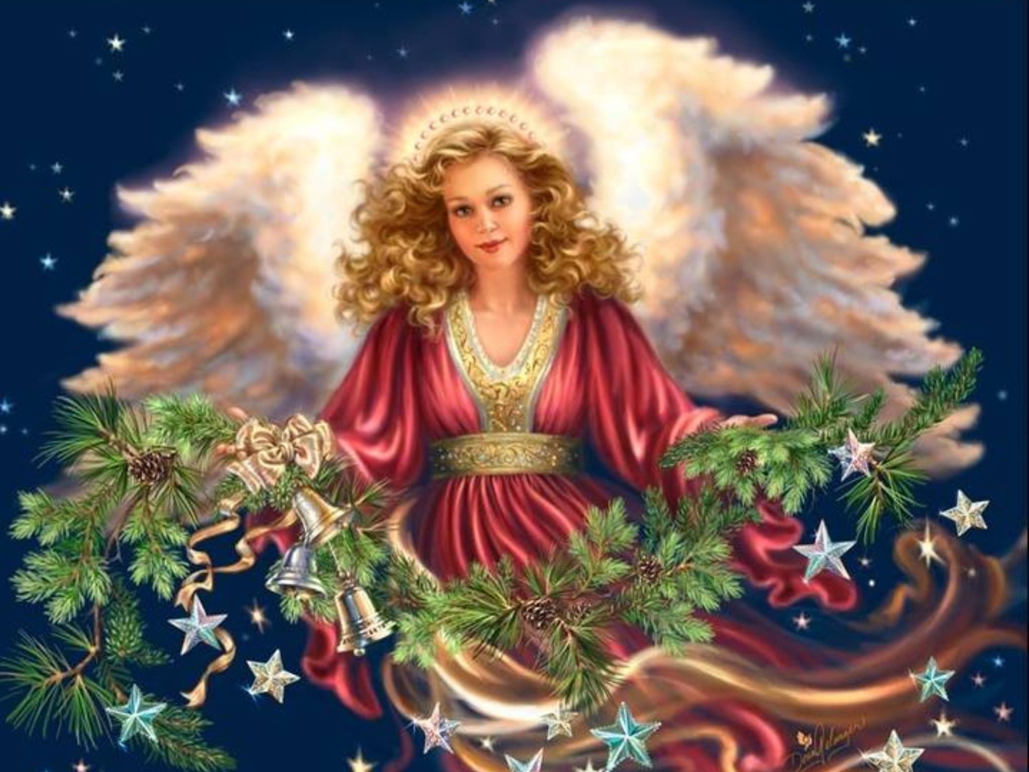 Christmas Angel Wallpaper (52+ images)