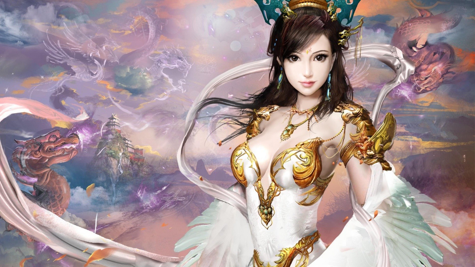 1920x1080 Fantasy Girl Wallpaper