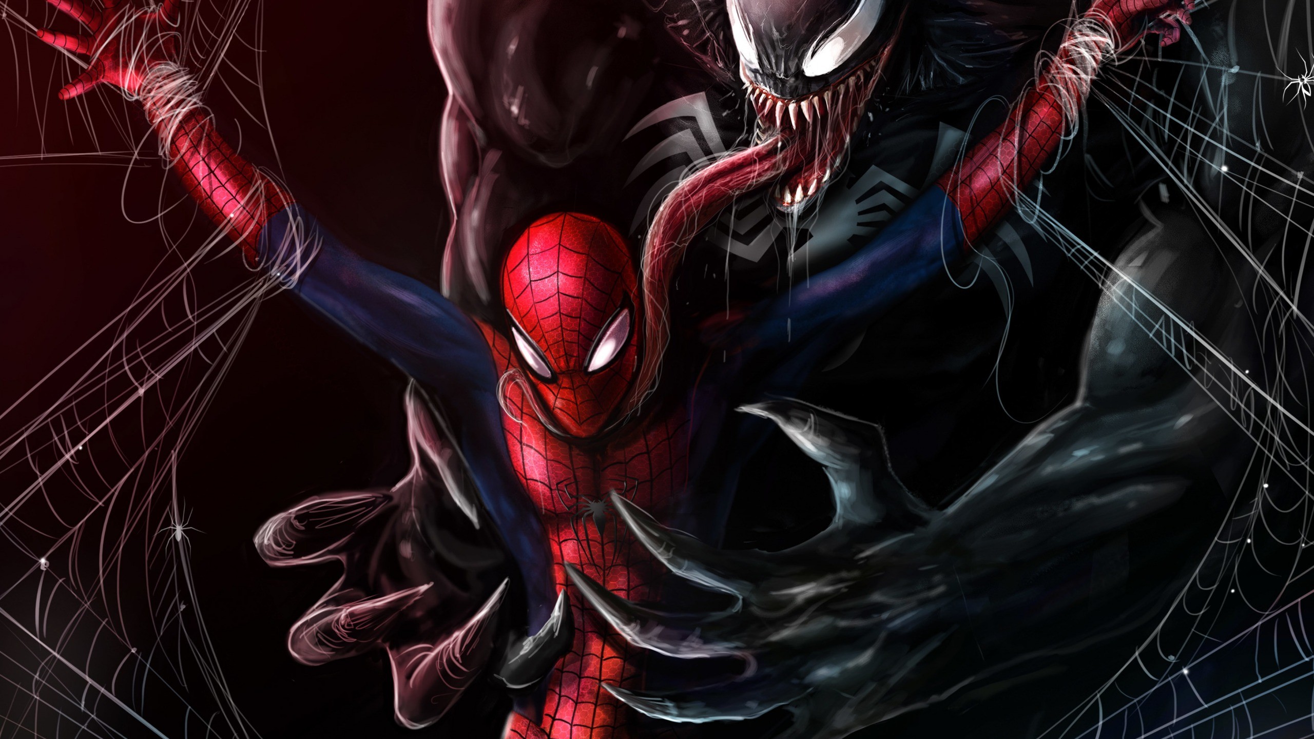 2560x1440 symbiote spiderman comic book series 4k 1440p on symbiote wallpapers