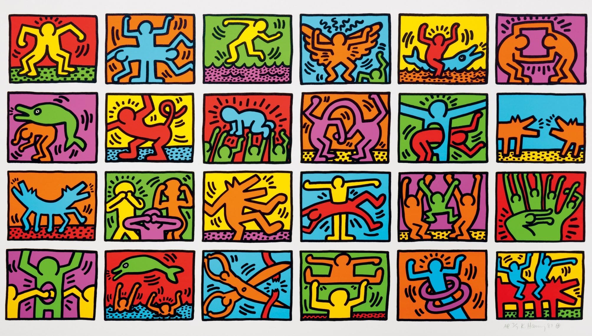 micheal stewart usa for africa keith haring