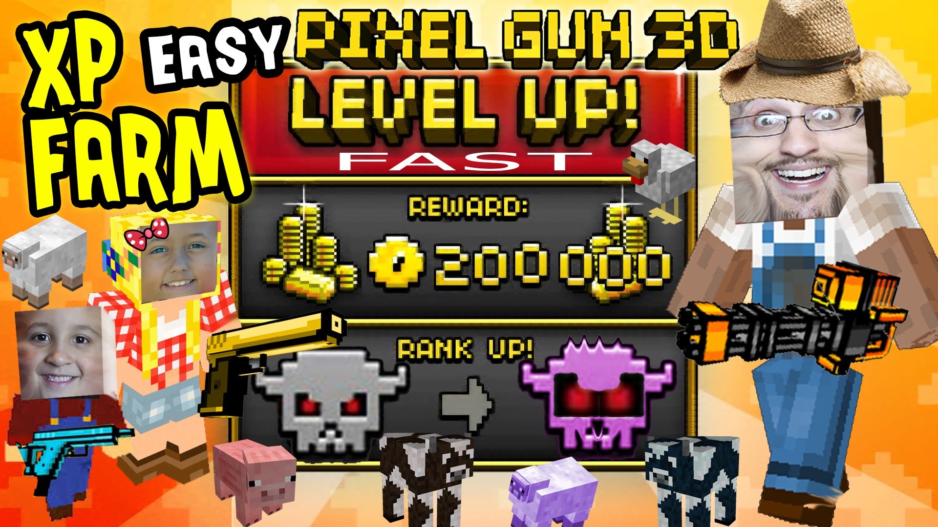 How to get easy gems and coin in Pixel Gun 3D phone