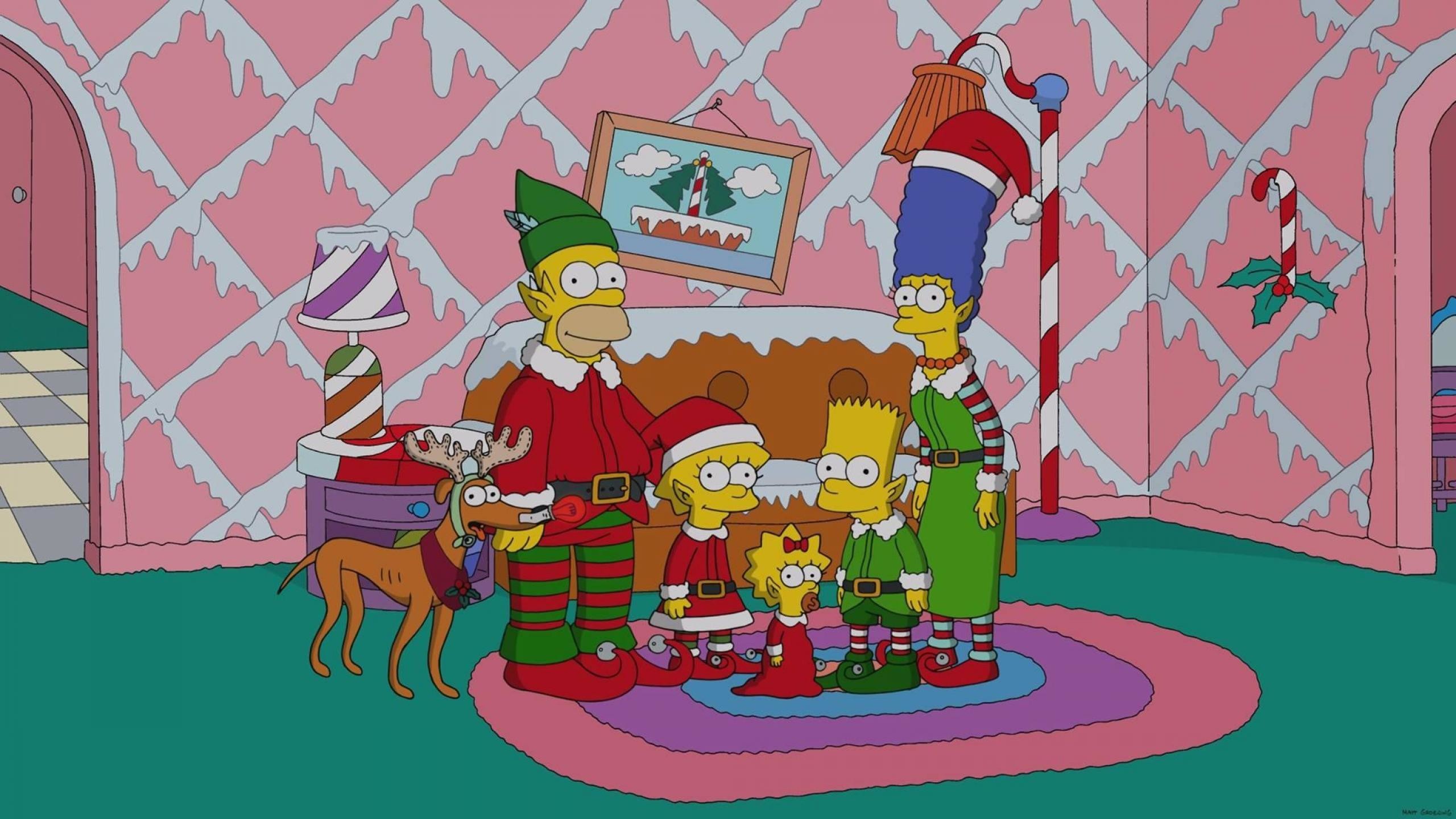 Simpsons Christmas Wallpaper (63+ images)