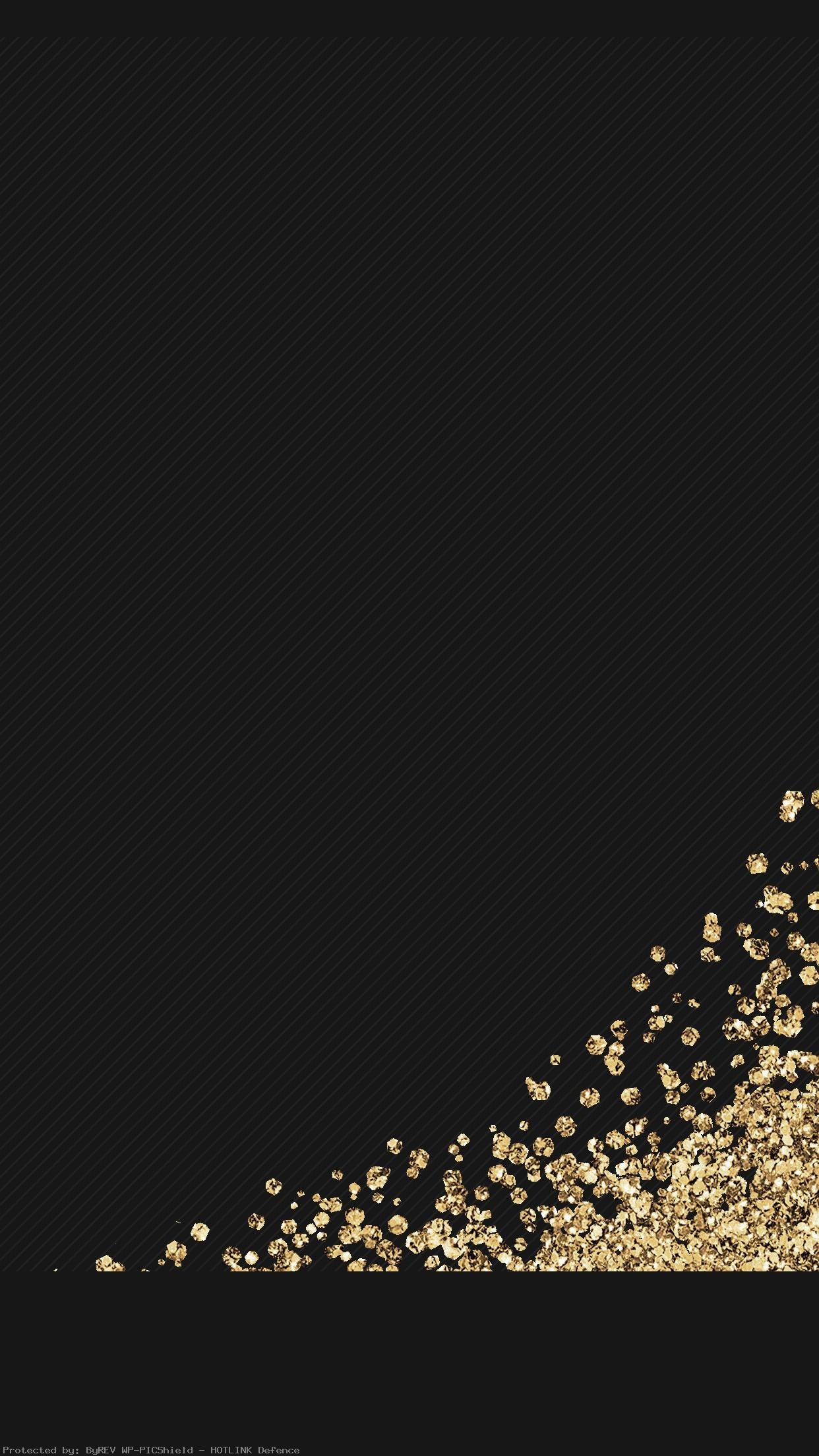 Black and Gold Glitter iPhone Background