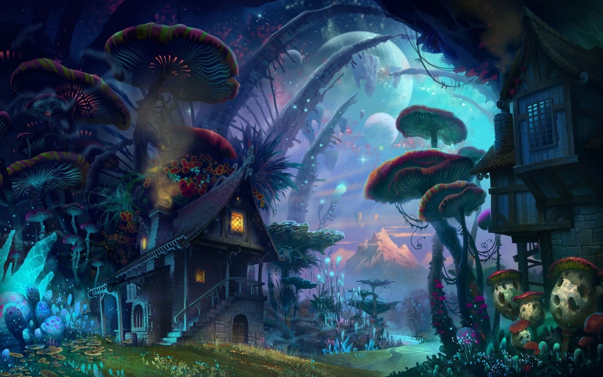 Featured image of post Beautiful Fantasy Forest Village Facebook art page