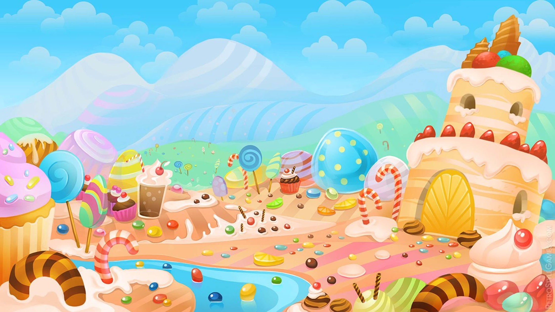 Candyland Background 35 Images 