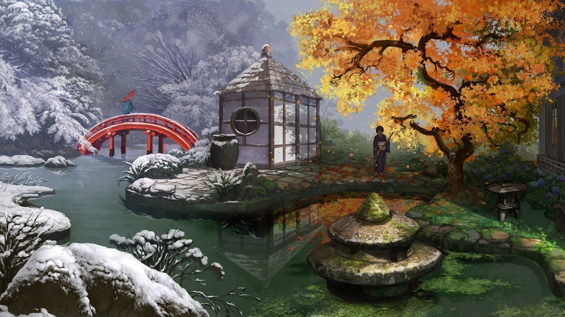 Japanese Garden Hd Wallpaper 57 Images