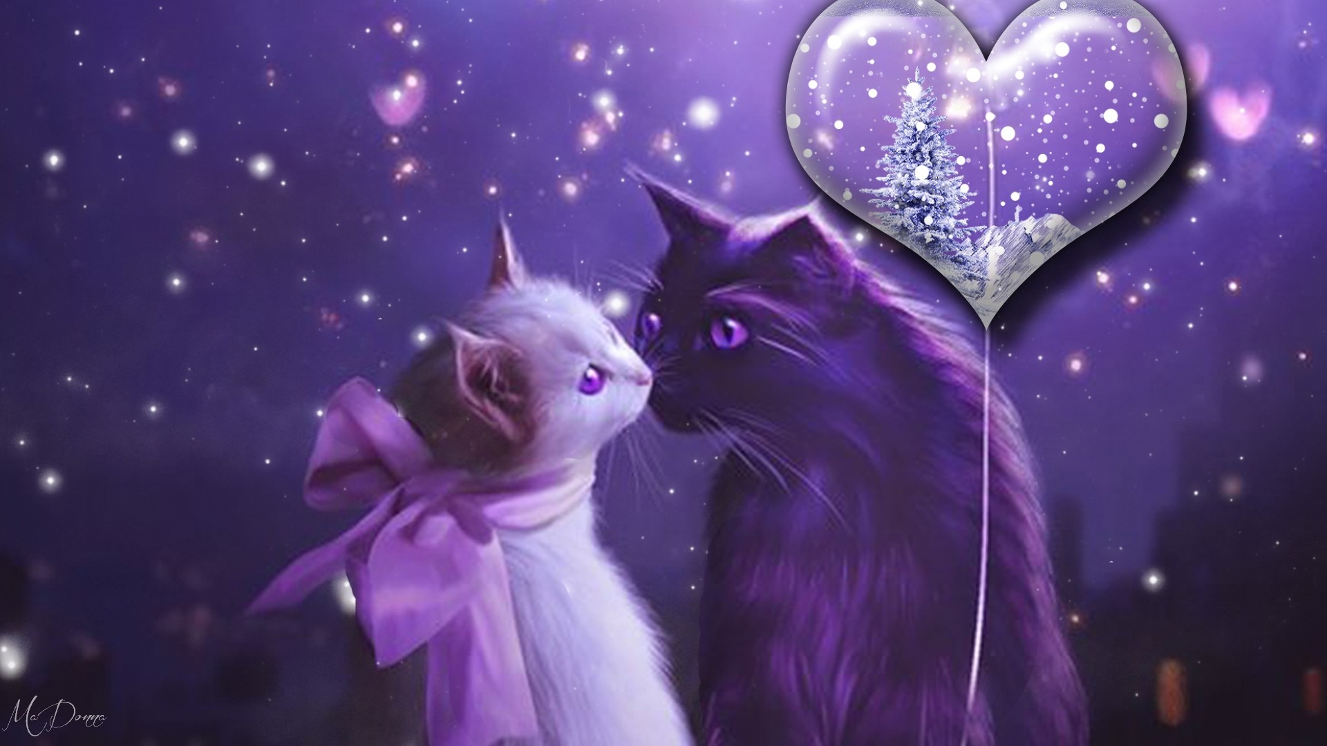 Valentine Cats Wallpaper (58+ images)