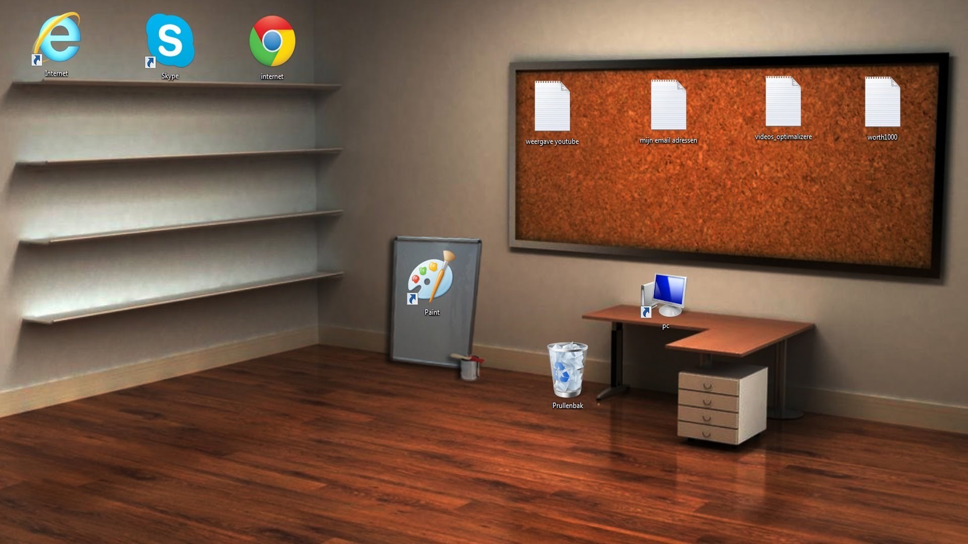 Desk And Shelves Desktop Wallpaper 50 Images 