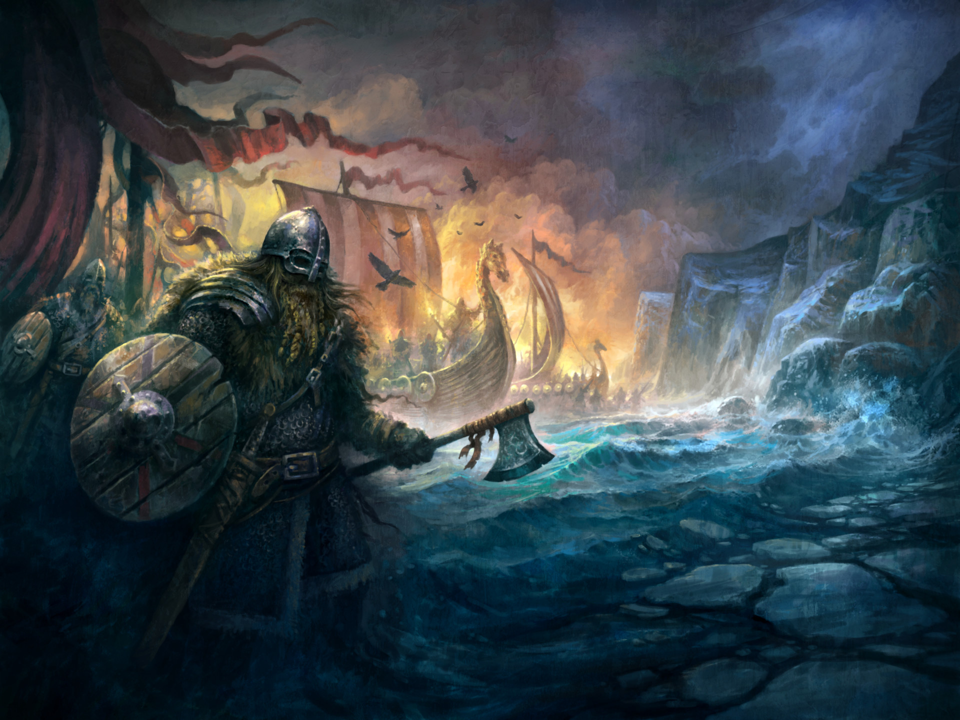 Viking Art Wallpaper 4K - Viking 4k Wallpapers Expeditions Vikings 5k