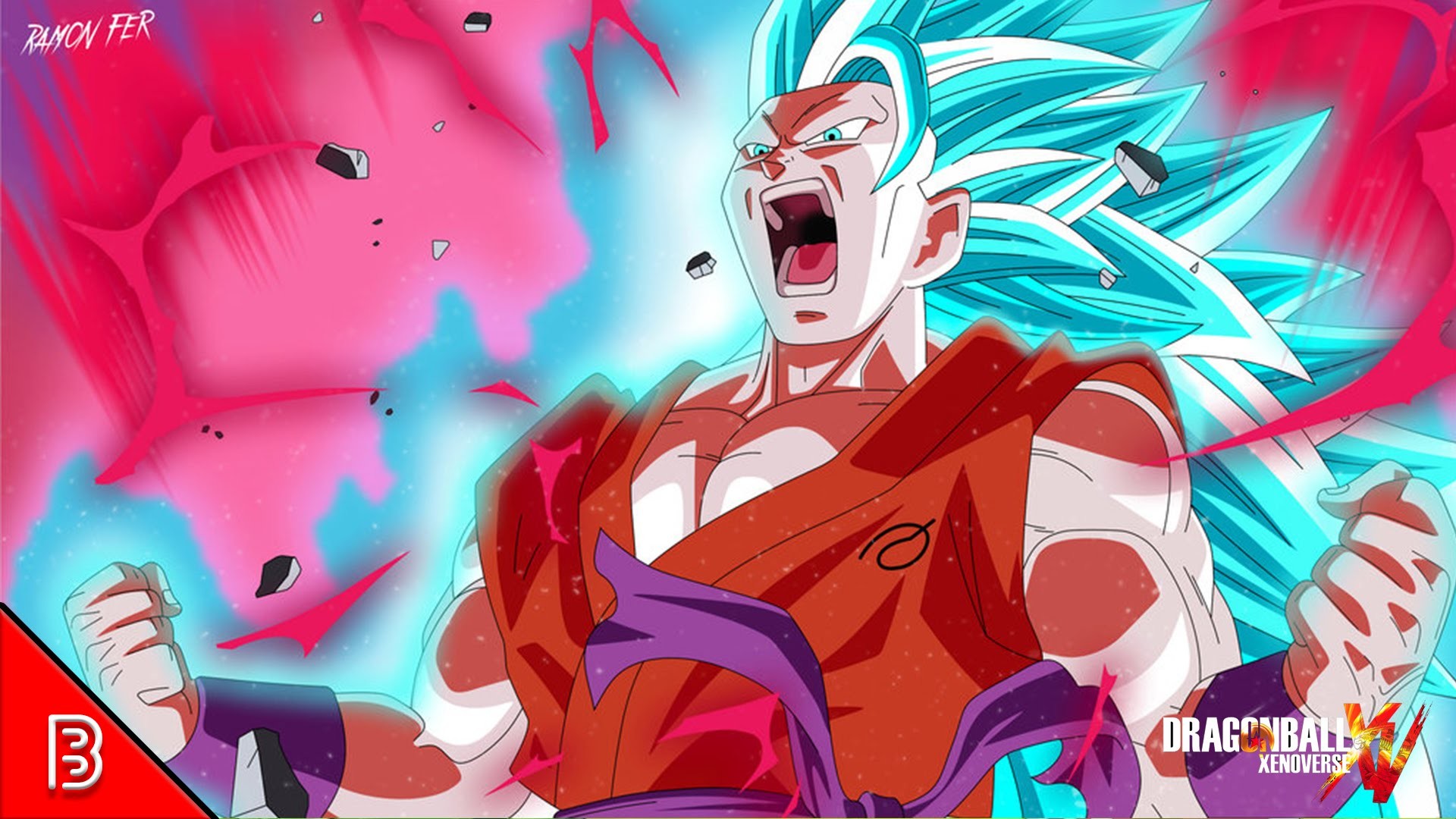 Goku's transformation into a god - wide 4