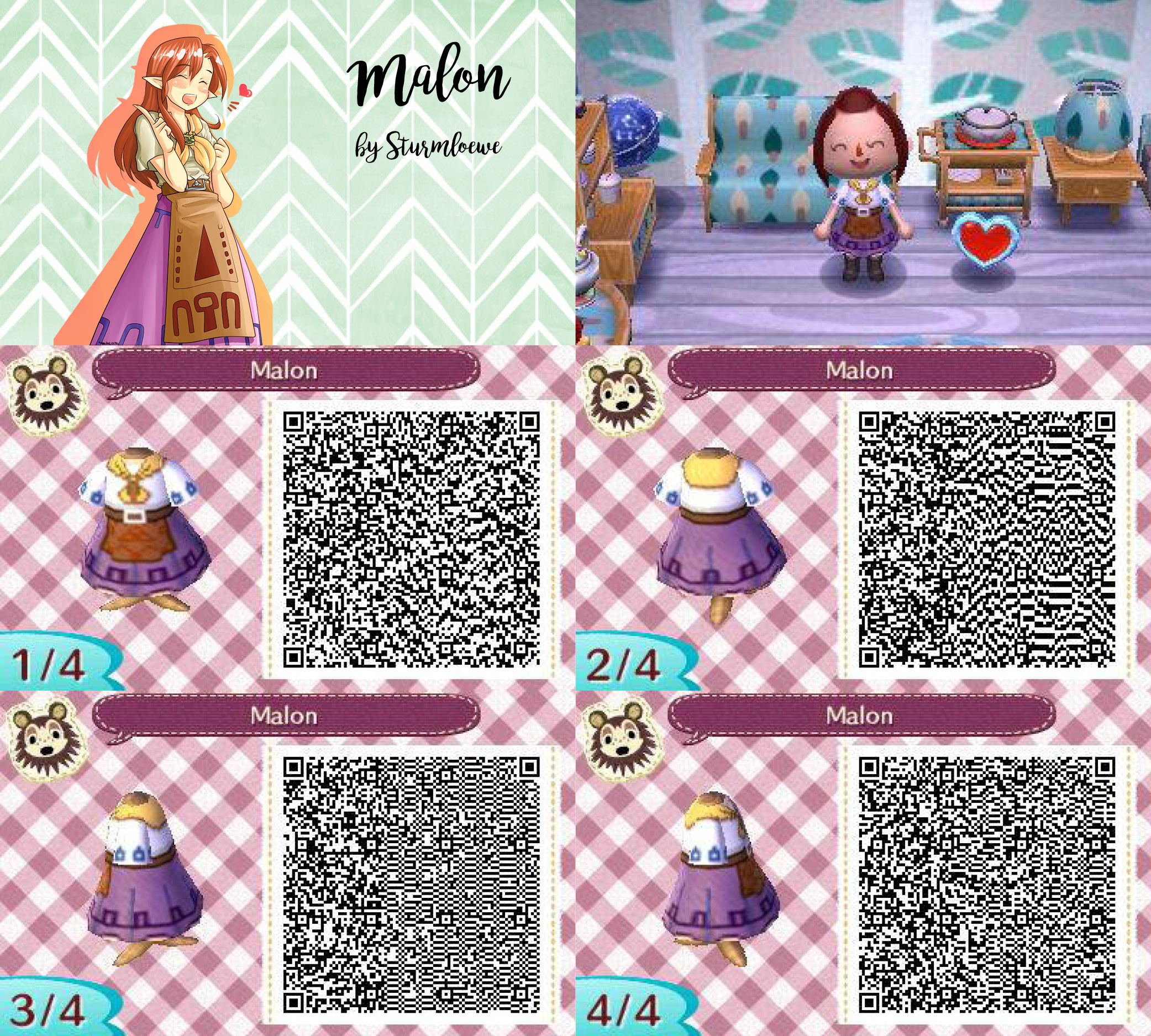 Dakimakura animal crossing qr code