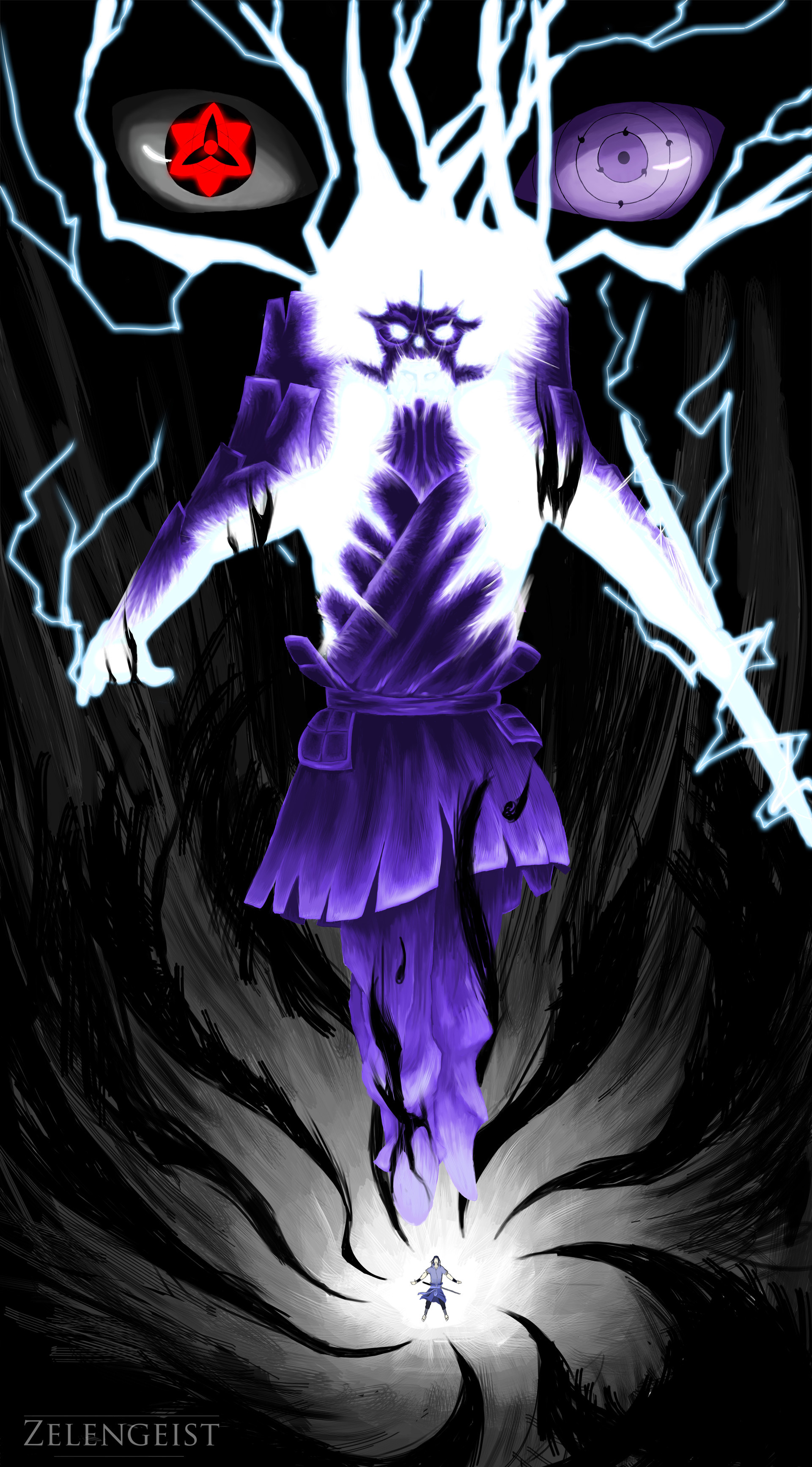 Featured image of post Kakashi Purple Lightning Drawing On naruto wiki it is written that after losing his sharingan kakashi can t use lightning cutter properly