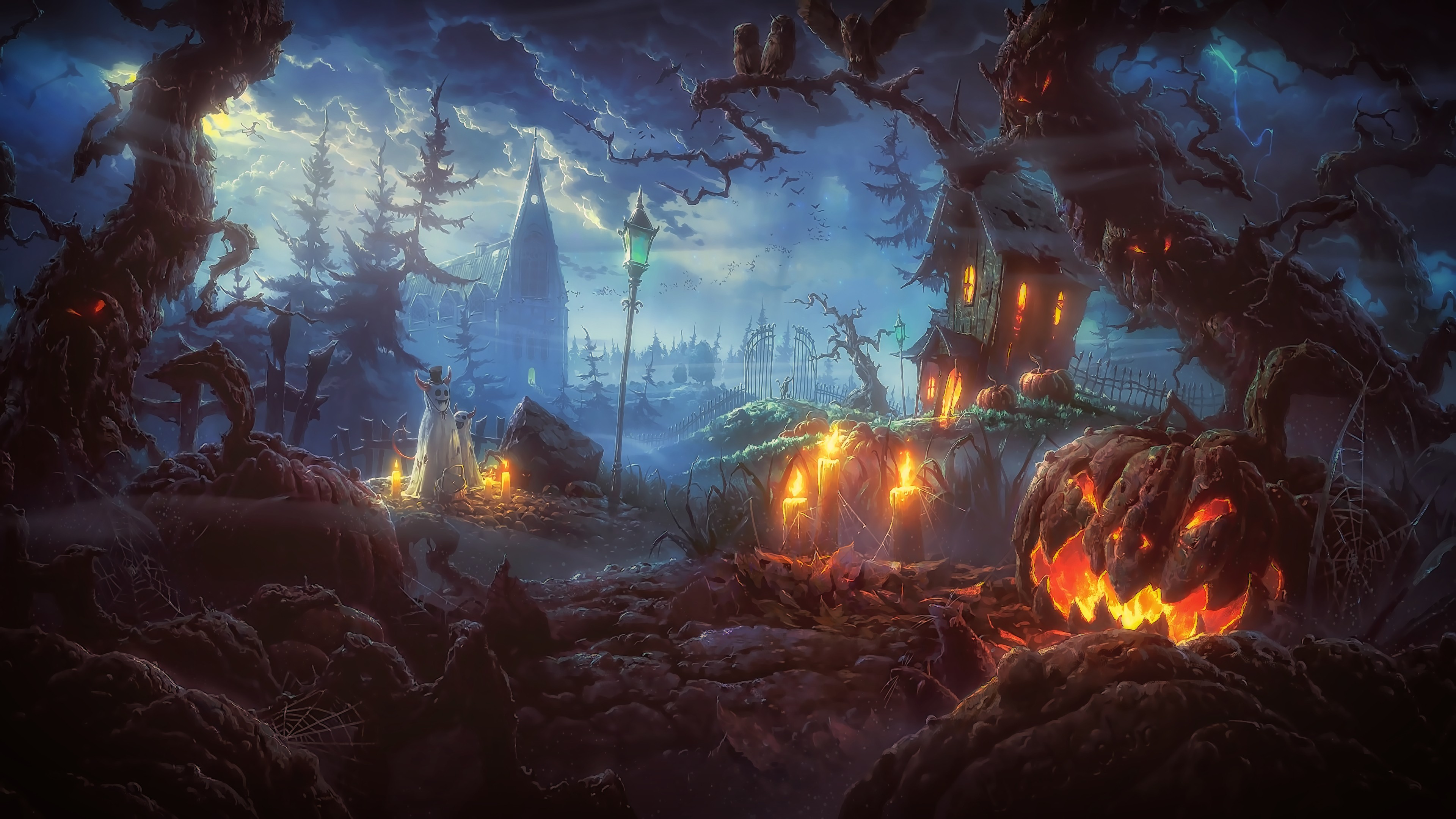 Spooky Halloween Backgrounds (55+ images)