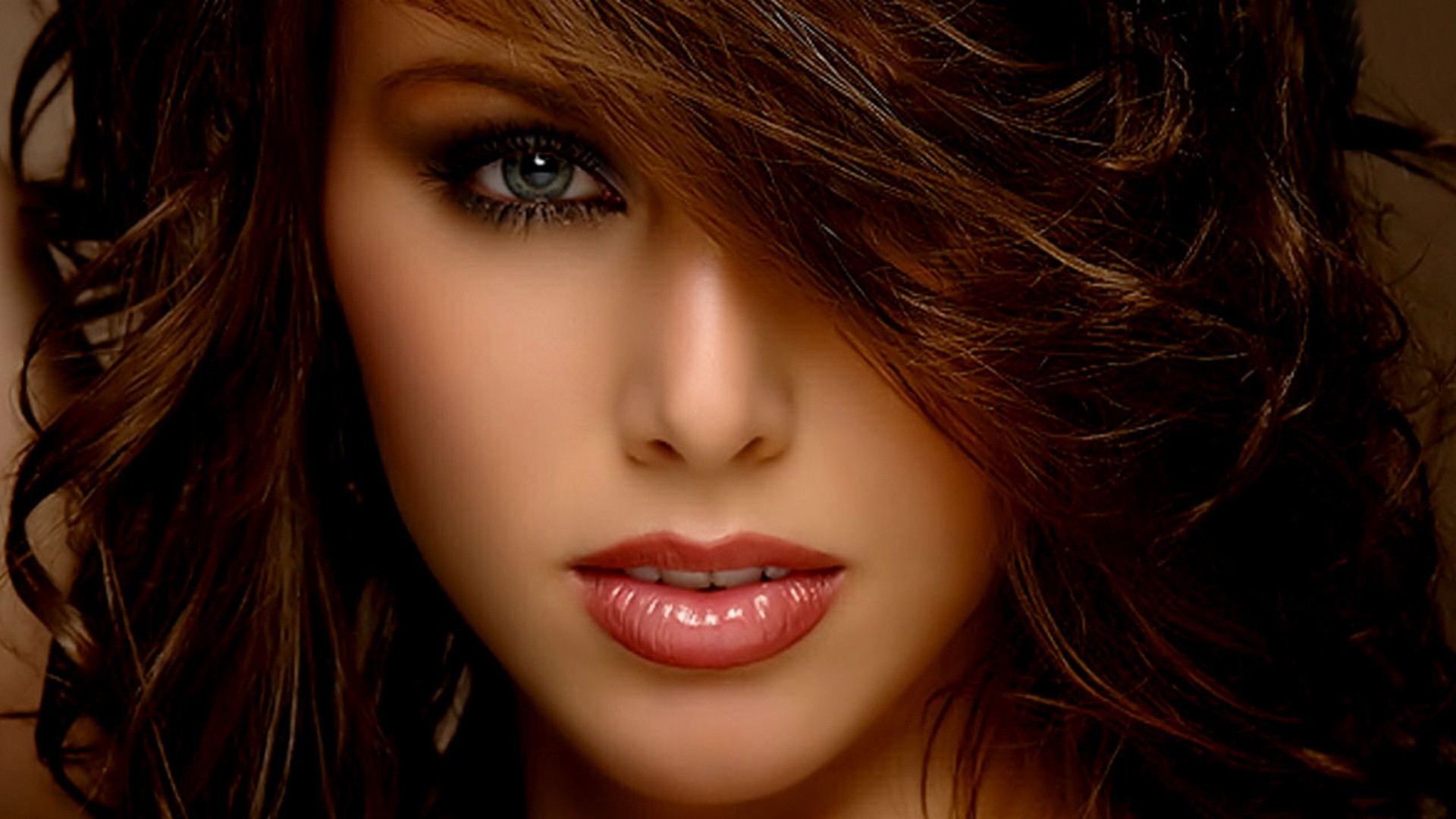 Download 1920x1080 wallpaper girl model, beautiful face 