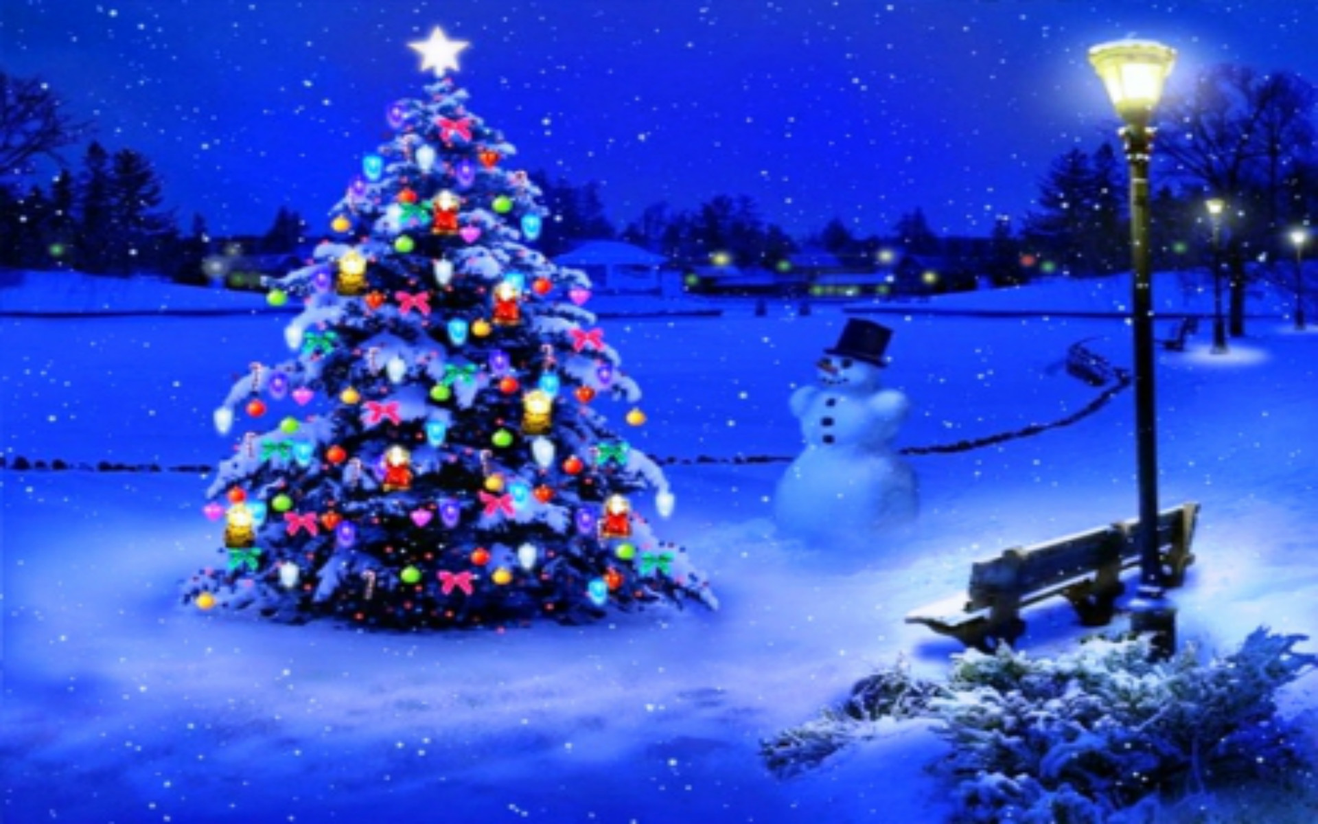 Christmas Tree Background 