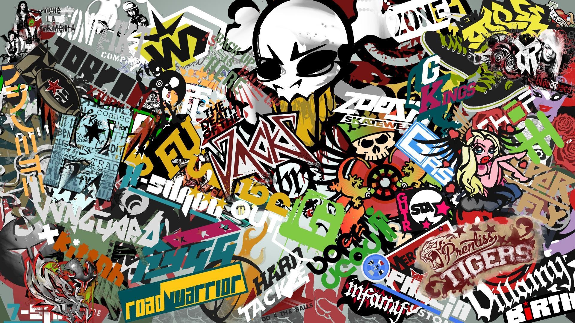 sticker wallpaper