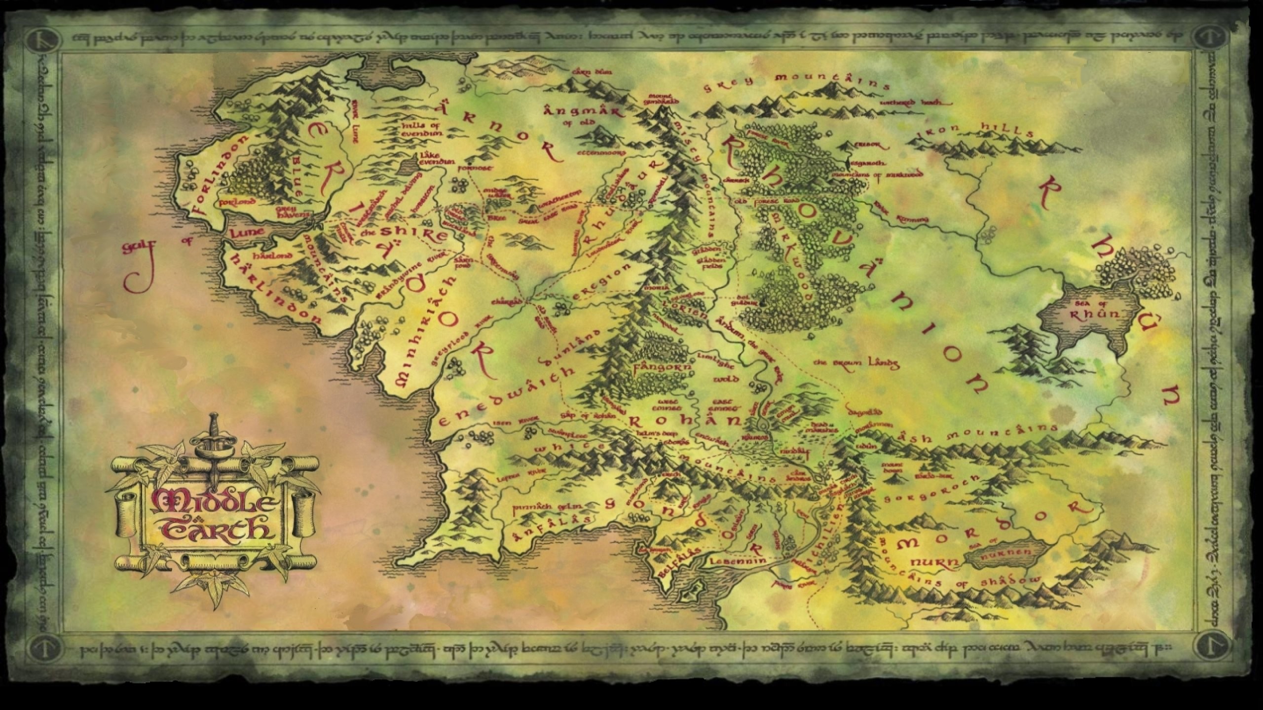 Middle Earth Map Wallpaper 48 Images Images And Photos Finder