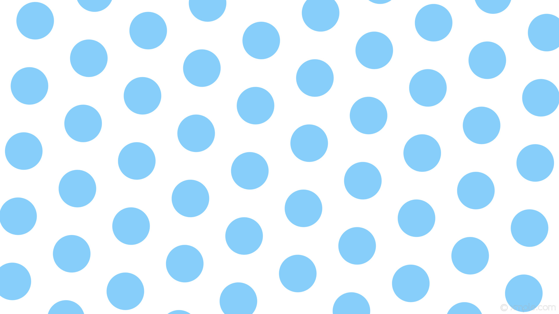 Blue and White Polka Dot Hair Bandana - wide 1