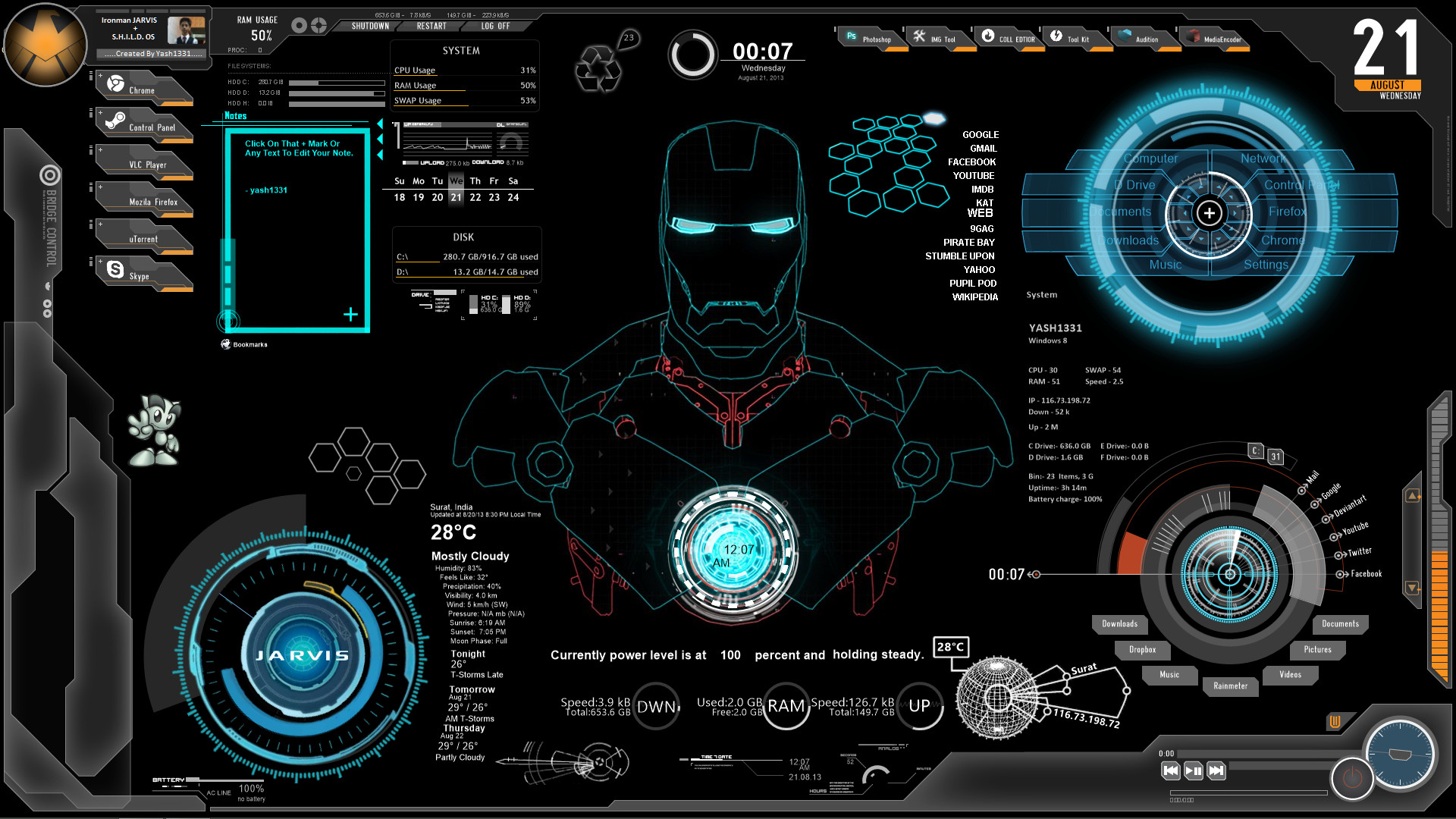 Iron Man Jarvis Animated Wallpaper 79 Images