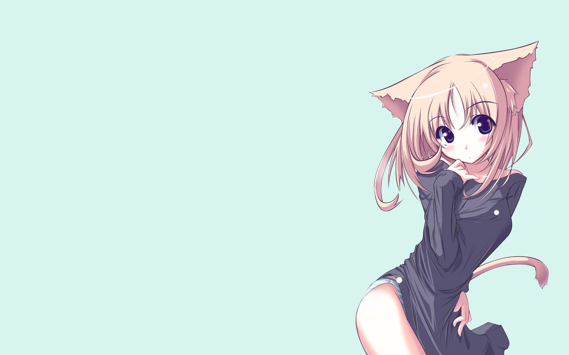 Blonde Anime Cat Girl - wide 4