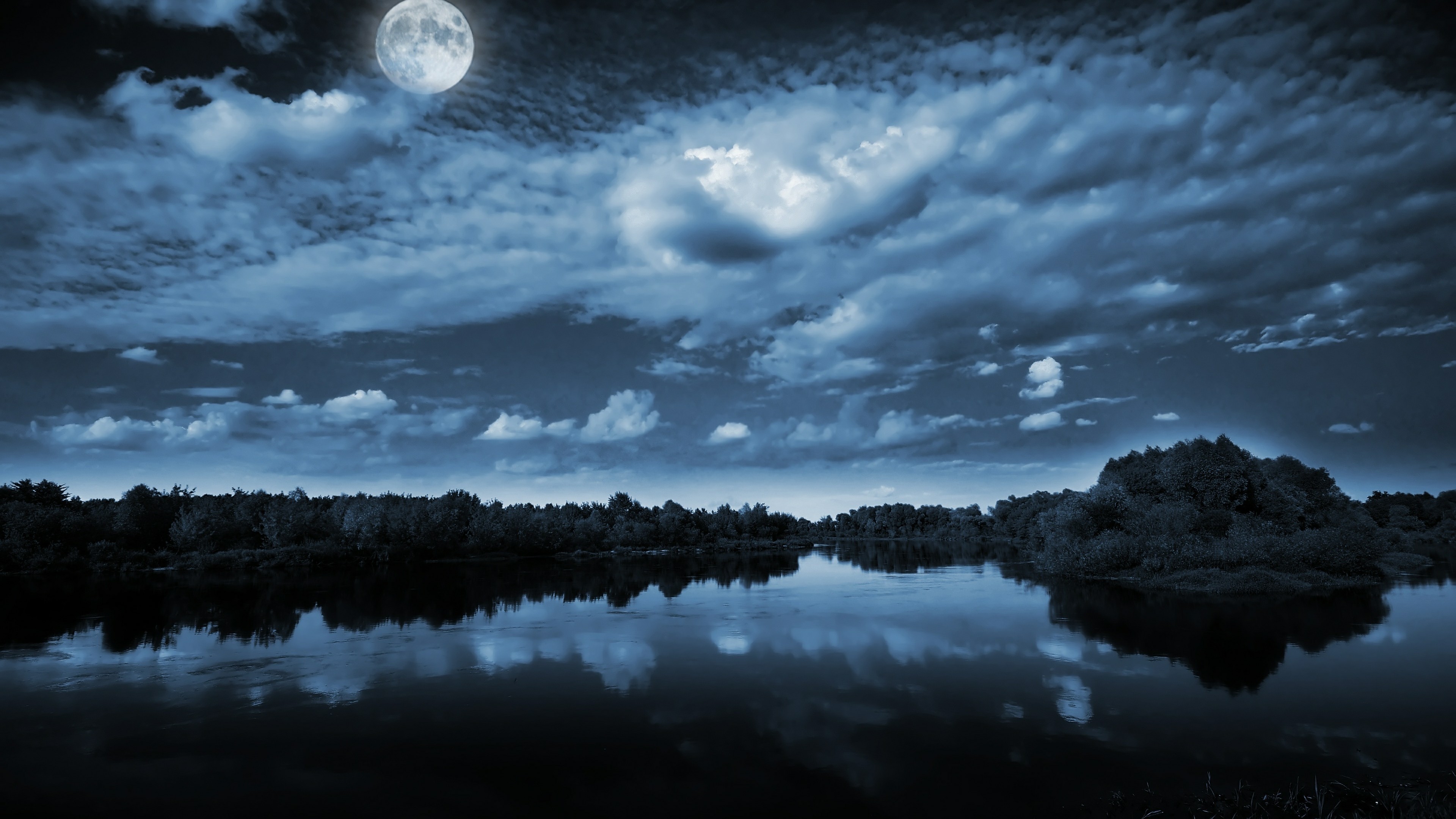 Free photo: Beautiful moonlight - Beautiful, Clouds, Moon 