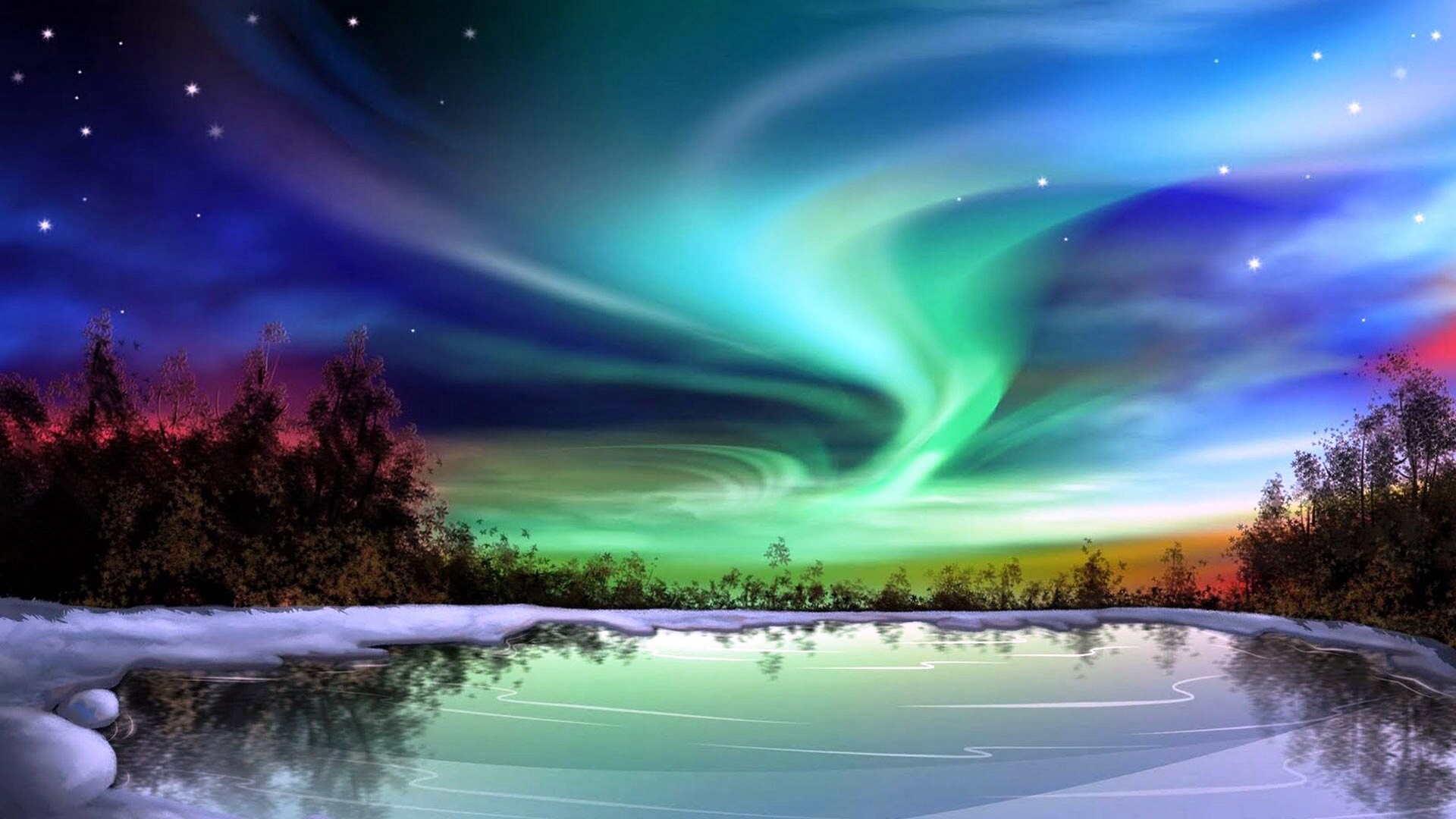 Northern Lights Alaska Wallpaper