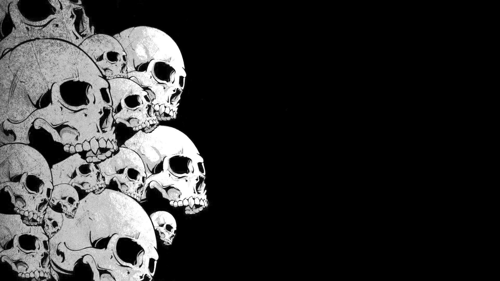 Black and White Skulls Wallpaper (59+ images)