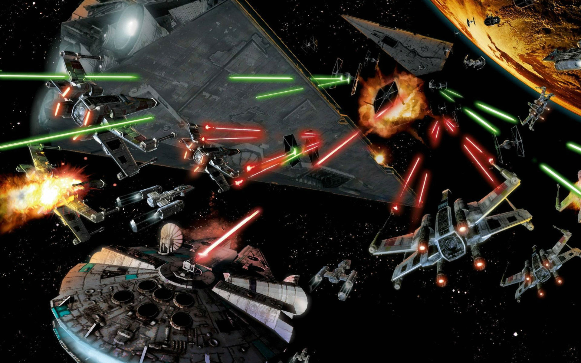 Star Wars Space Battle Wallpaper 61 Images 