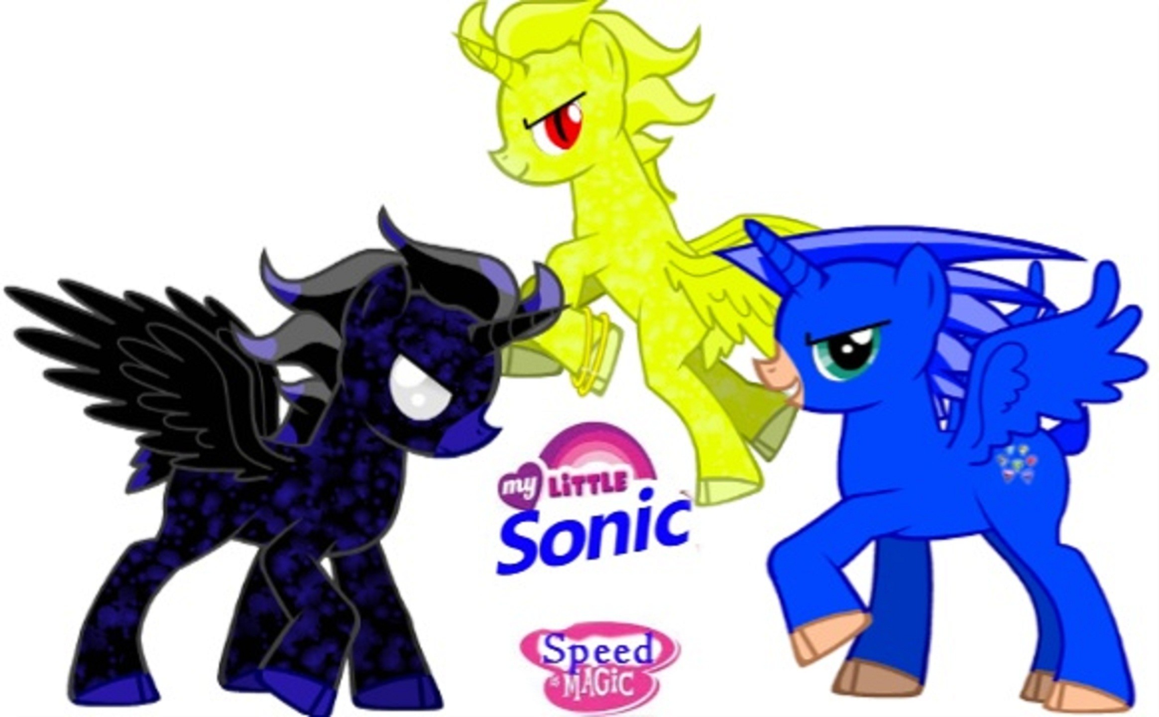 2328x1440 The Sonic, MLP, and Alpha and Omega Club images My Little Sonic: Sonic, Super  Sonic, and Super Dark Sonic HD wallpaper and background photos