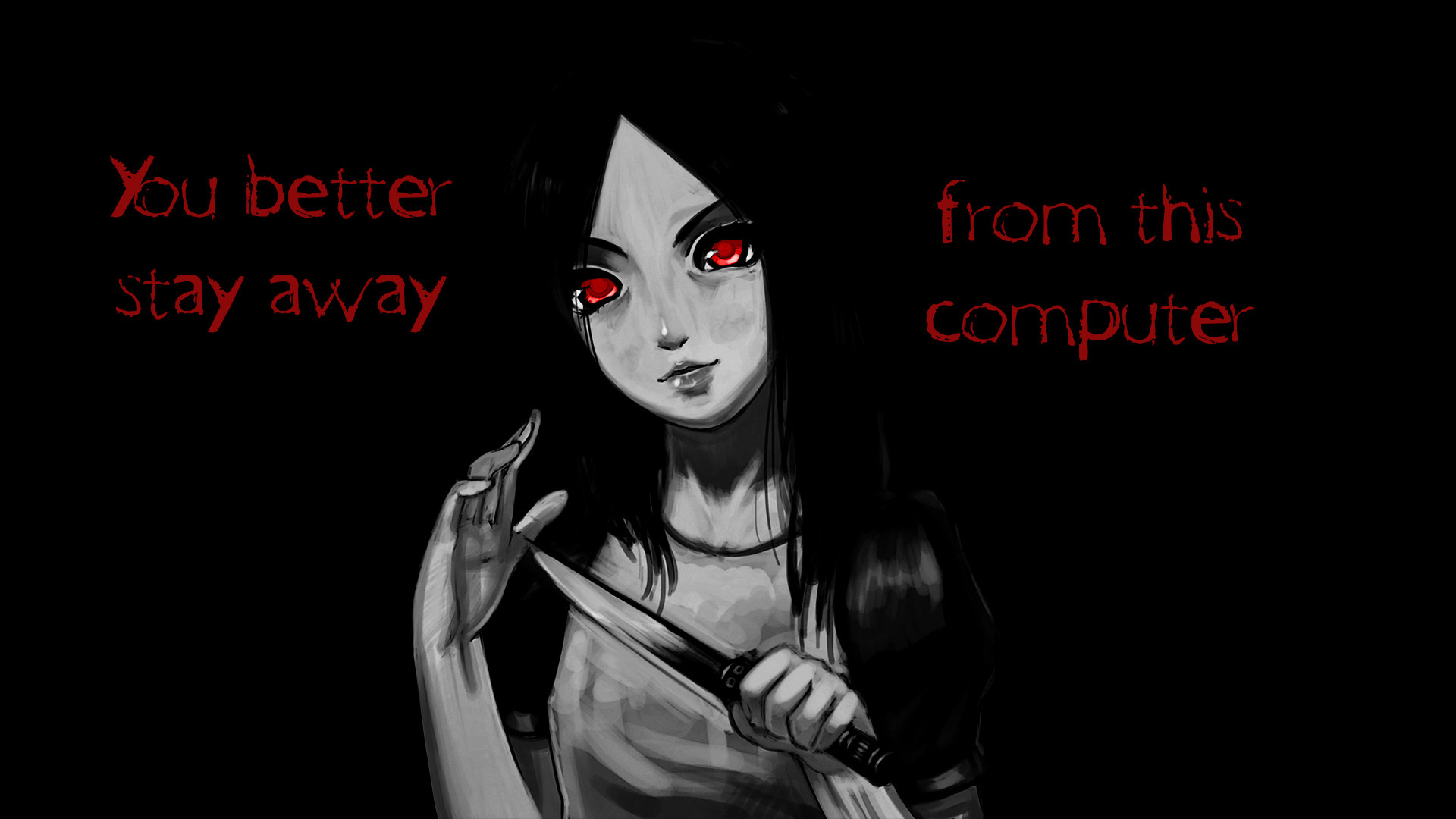 1920x1080 Don't touch my computer! (Mad Alice) by Fimbulknight on DeviantArt