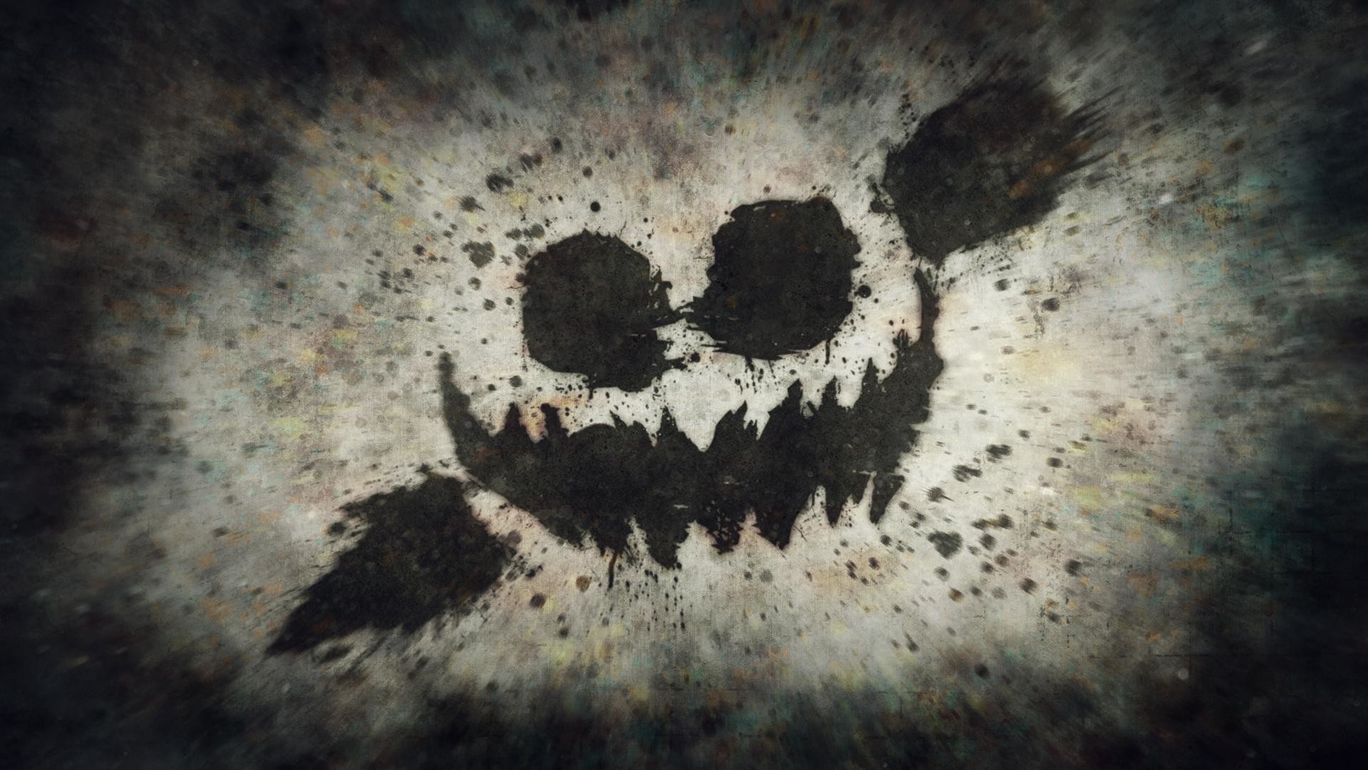 1920x1080 ... Bloody White Rose Wallpaper. Creepy Face Halloween Wallpaper