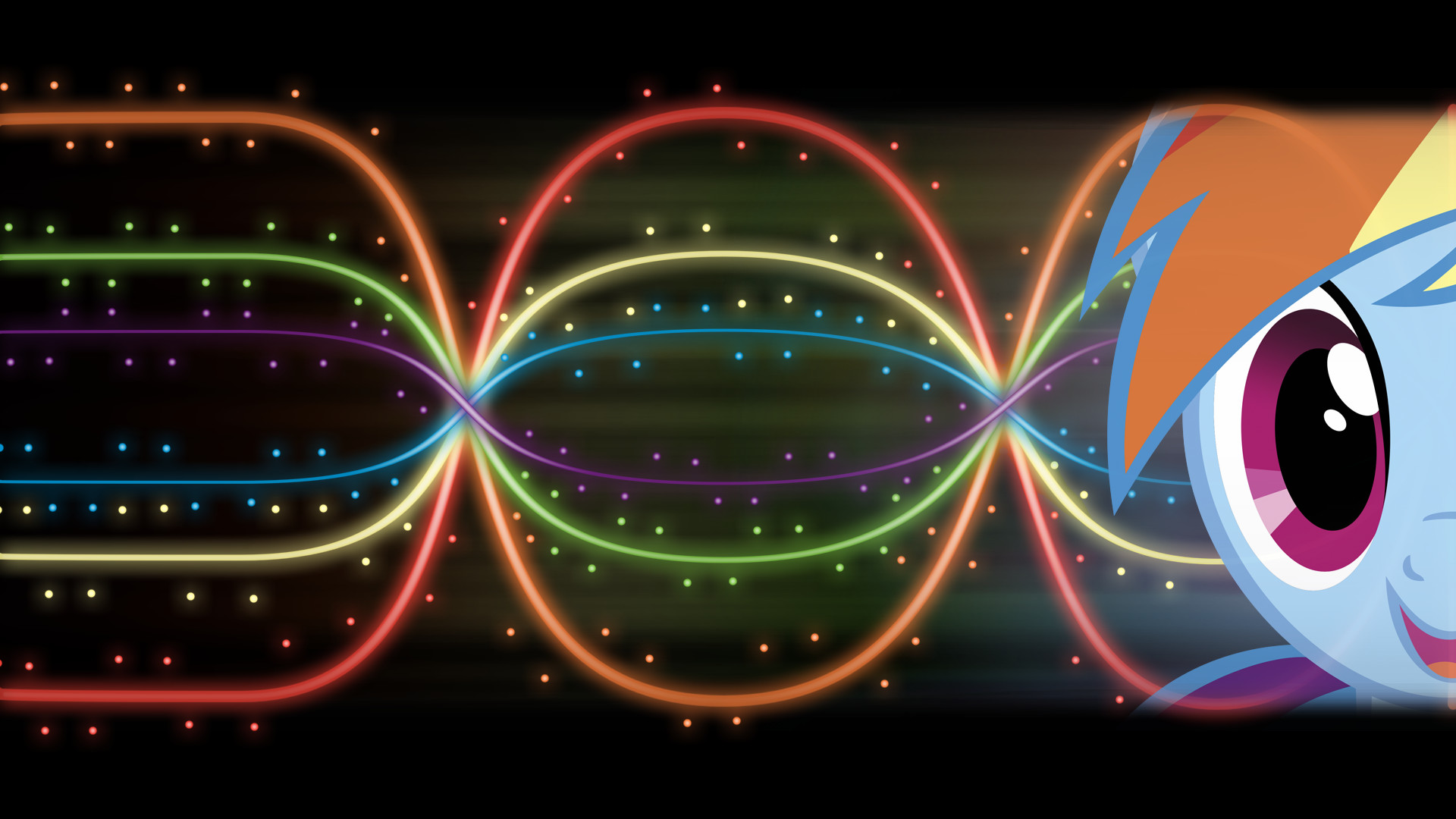 1920x1080 ... Rainbow Dash 'Lights and Neons' Wallpaper by BlueDragonHans