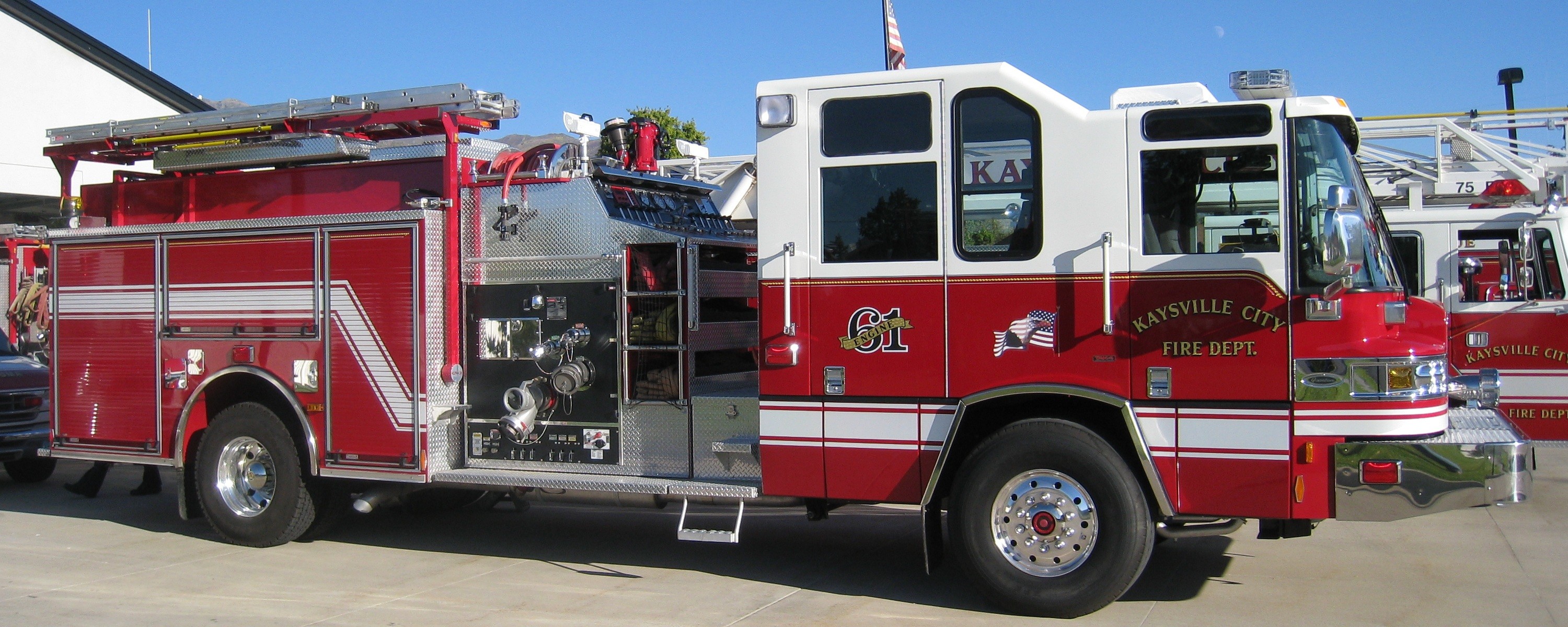 3000x1200 Cool Fire Truck Wallpapers Kaysville city fire engine 